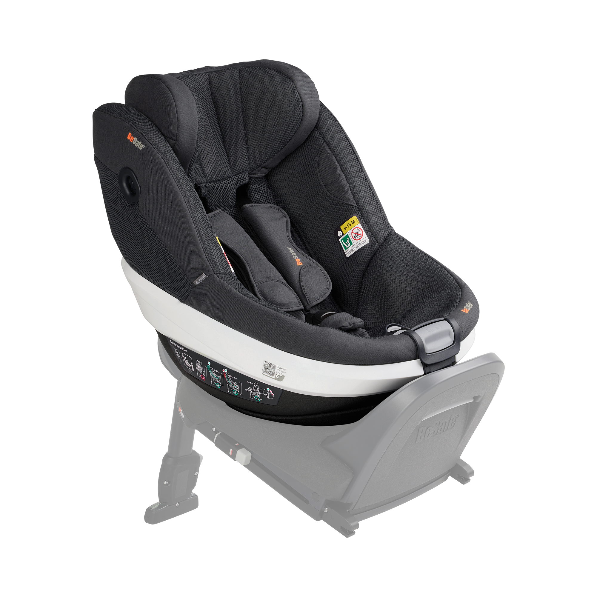 Kindersitze 9-18 kg, Gruppe 1, BeSafe, Grau – Produktansicht