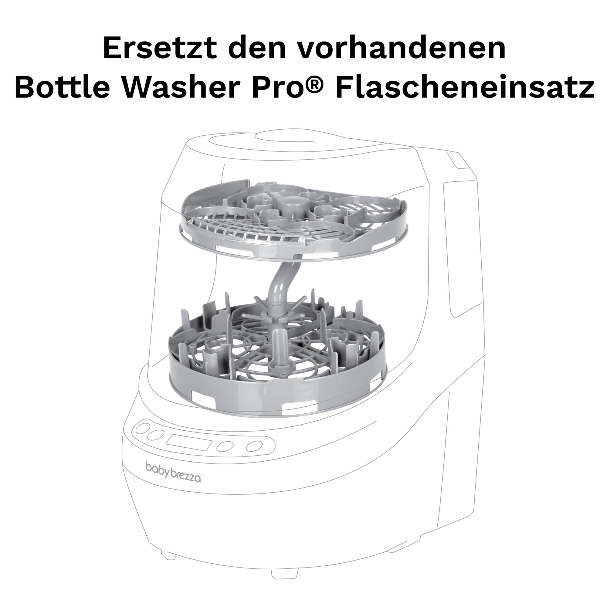 Vaporisatoren, babybrezza, Grau – Produktansicht