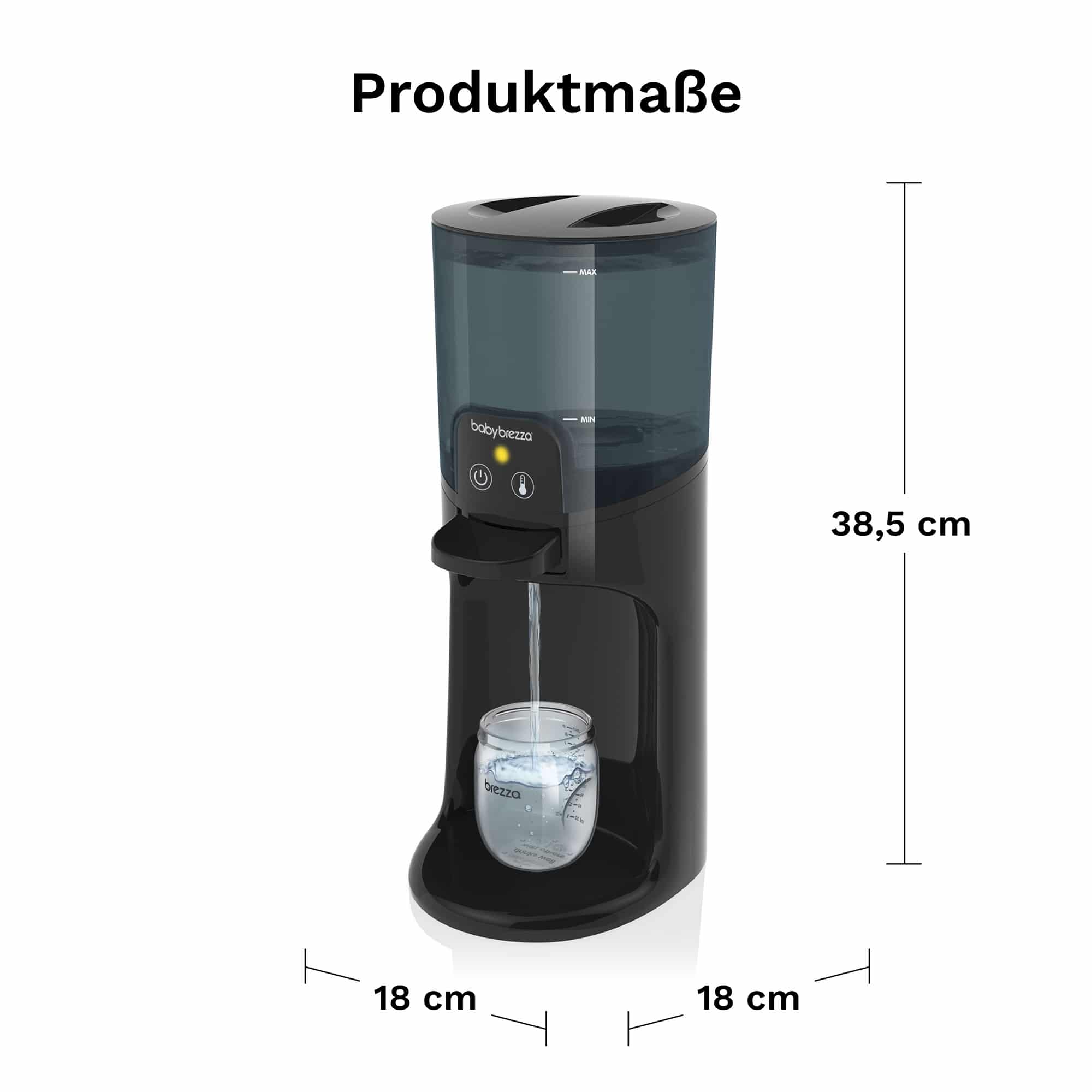 Babykostwärmer, babybrezza, Schwarz – Produktansicht