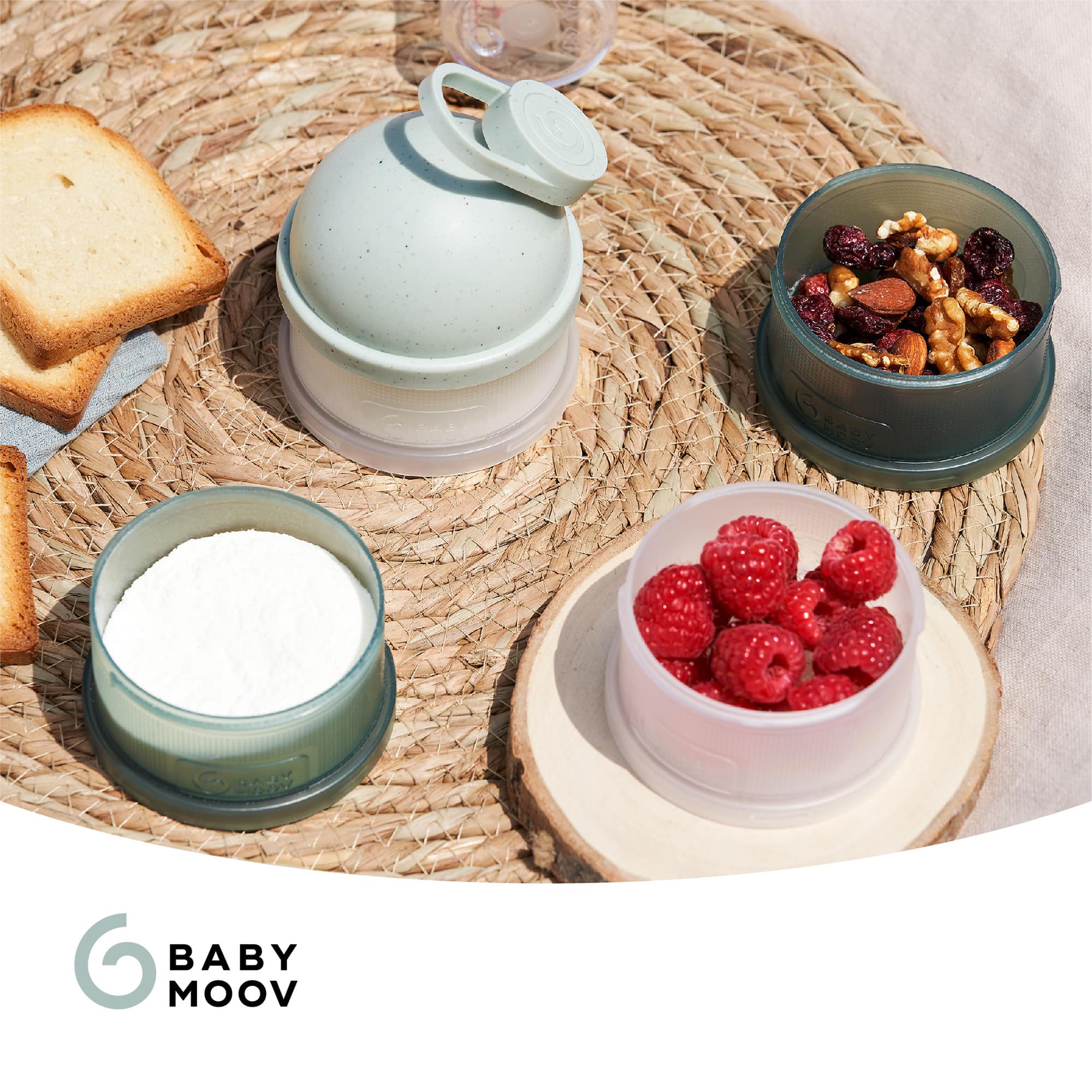 Milchpulver Portionierer, babymoov, Grün – Produktansicht