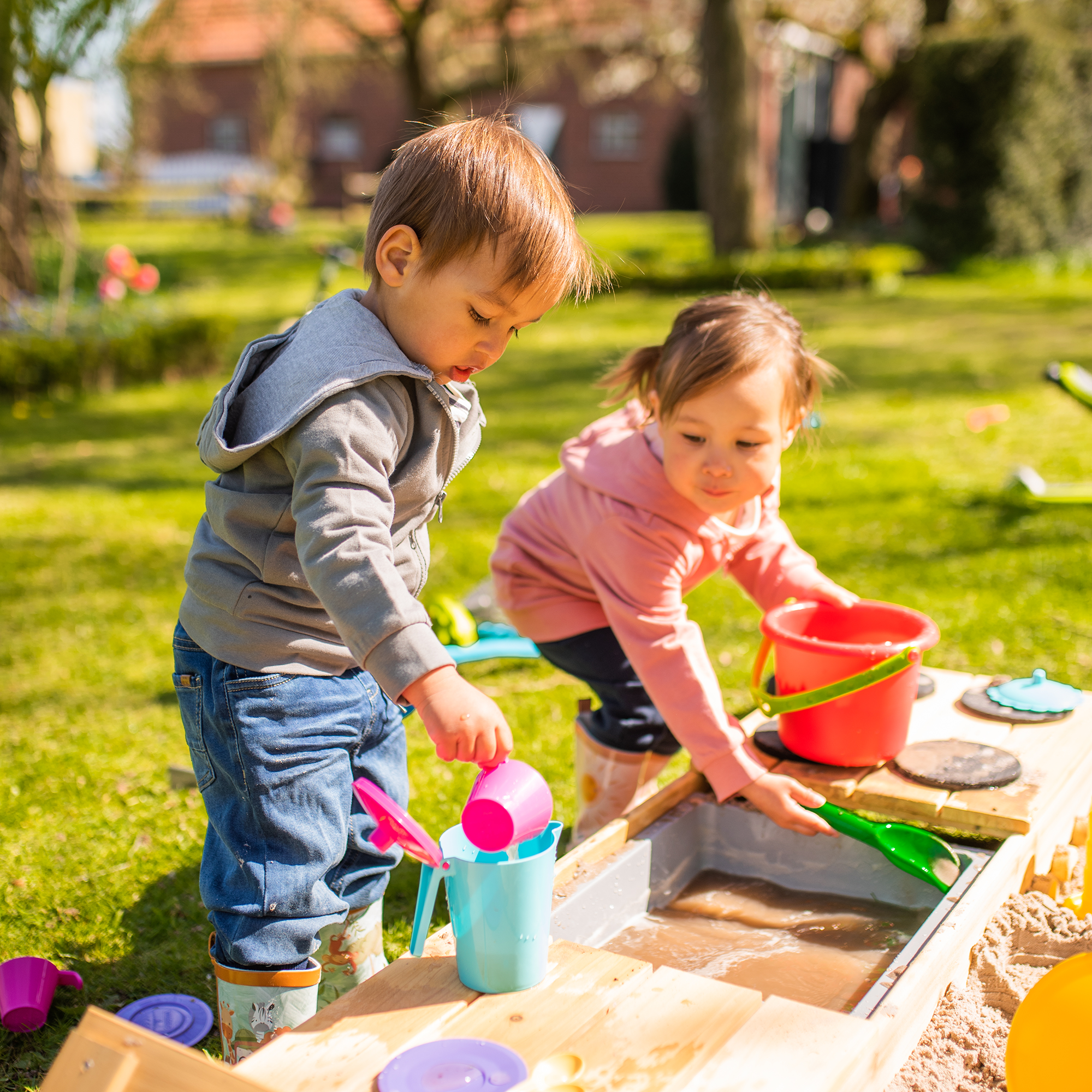 Sandkasten, roba, Braun – Produktansicht