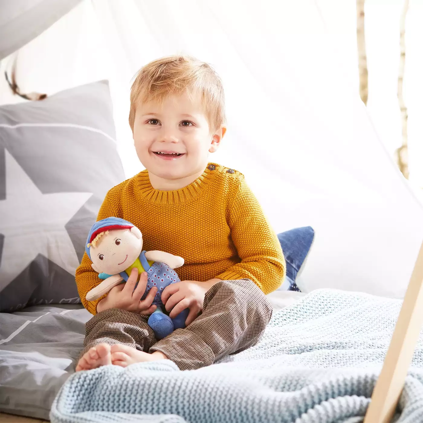 Rasseln & Greiflinge, HABA, Blau – Besonderheit: geeignet von Geburt an