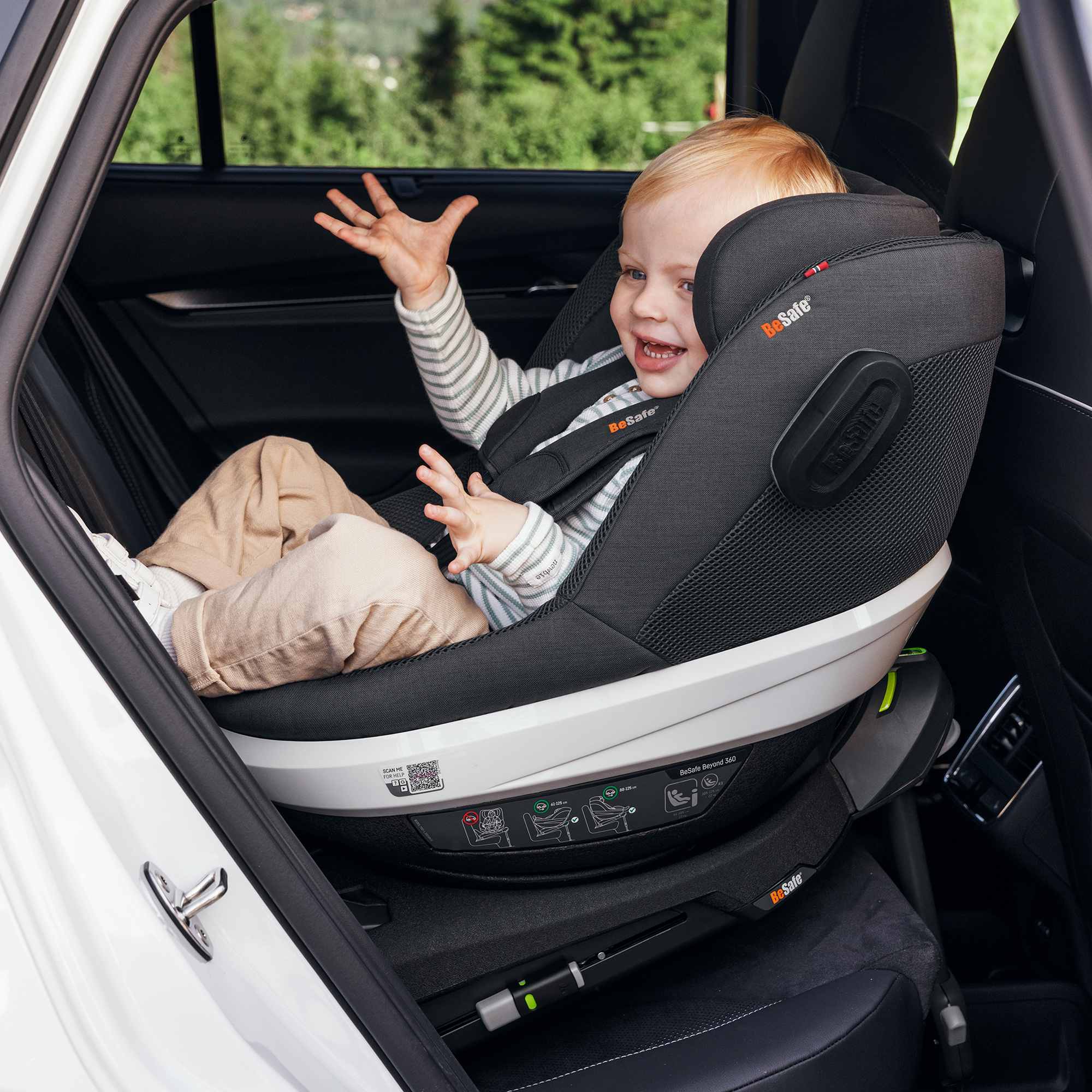 Kindersitze 9-18 kg, Gruppe 1, BeSafe, Grau – Produktansicht