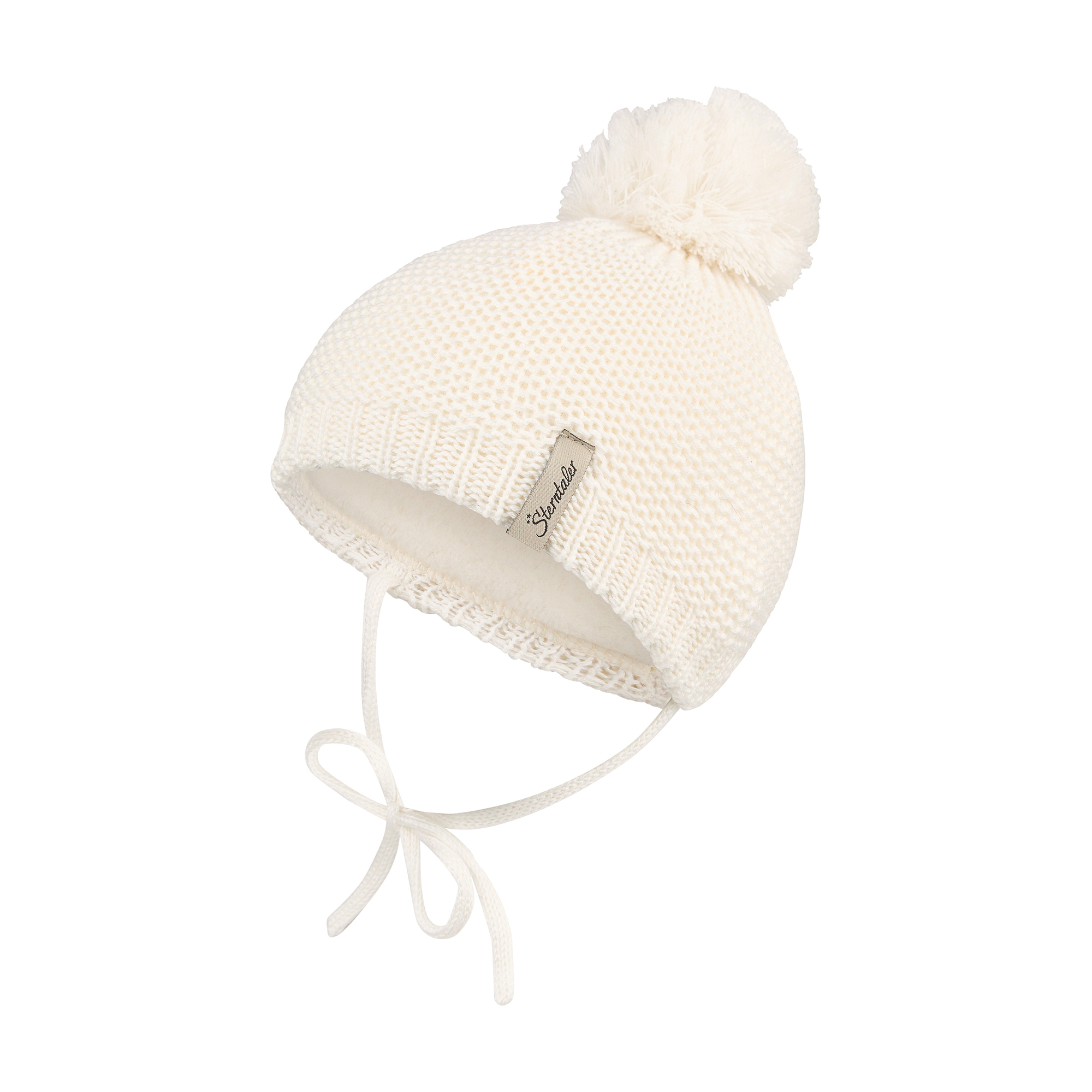 Wintermützen, Sterntaler, Beige – Besonderheit: praktisches Bindeband