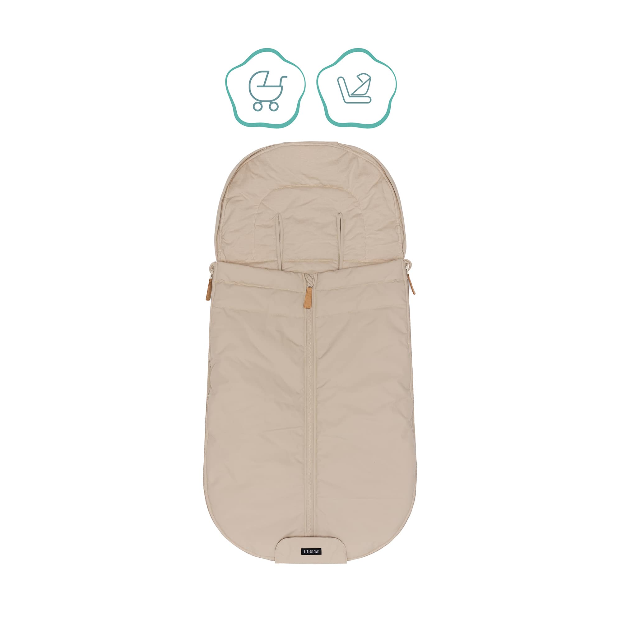 Sommerfußsäcke, LITTLE ONE, Beige – Produktansicht
