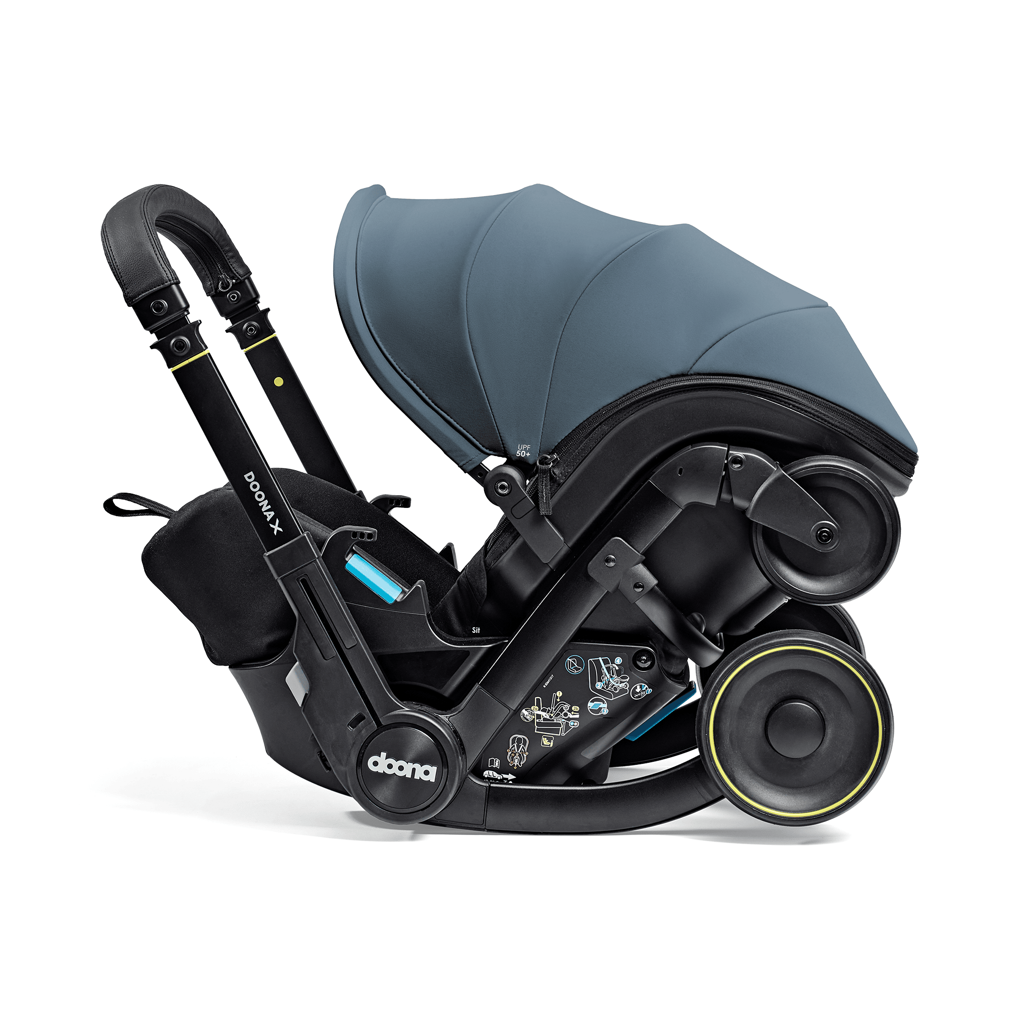 Kombi-Kinderwagen, doona, Blau – Produktansicht