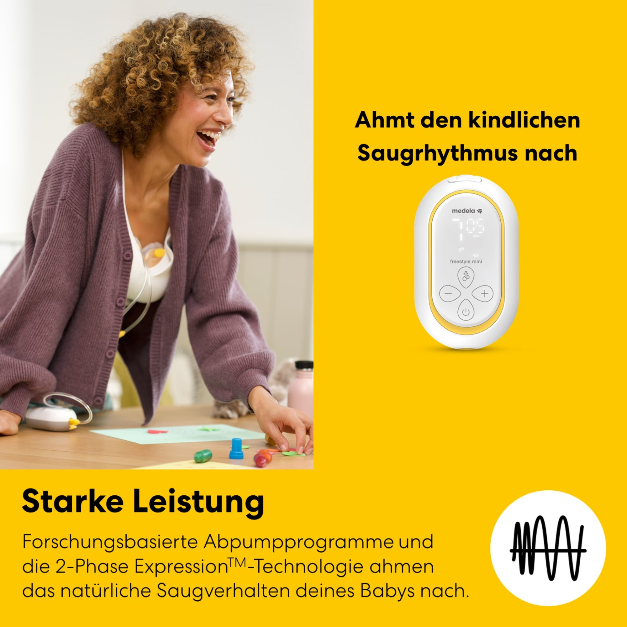 Hands Free Milchpumpen, medela, Transparent – Produktansicht