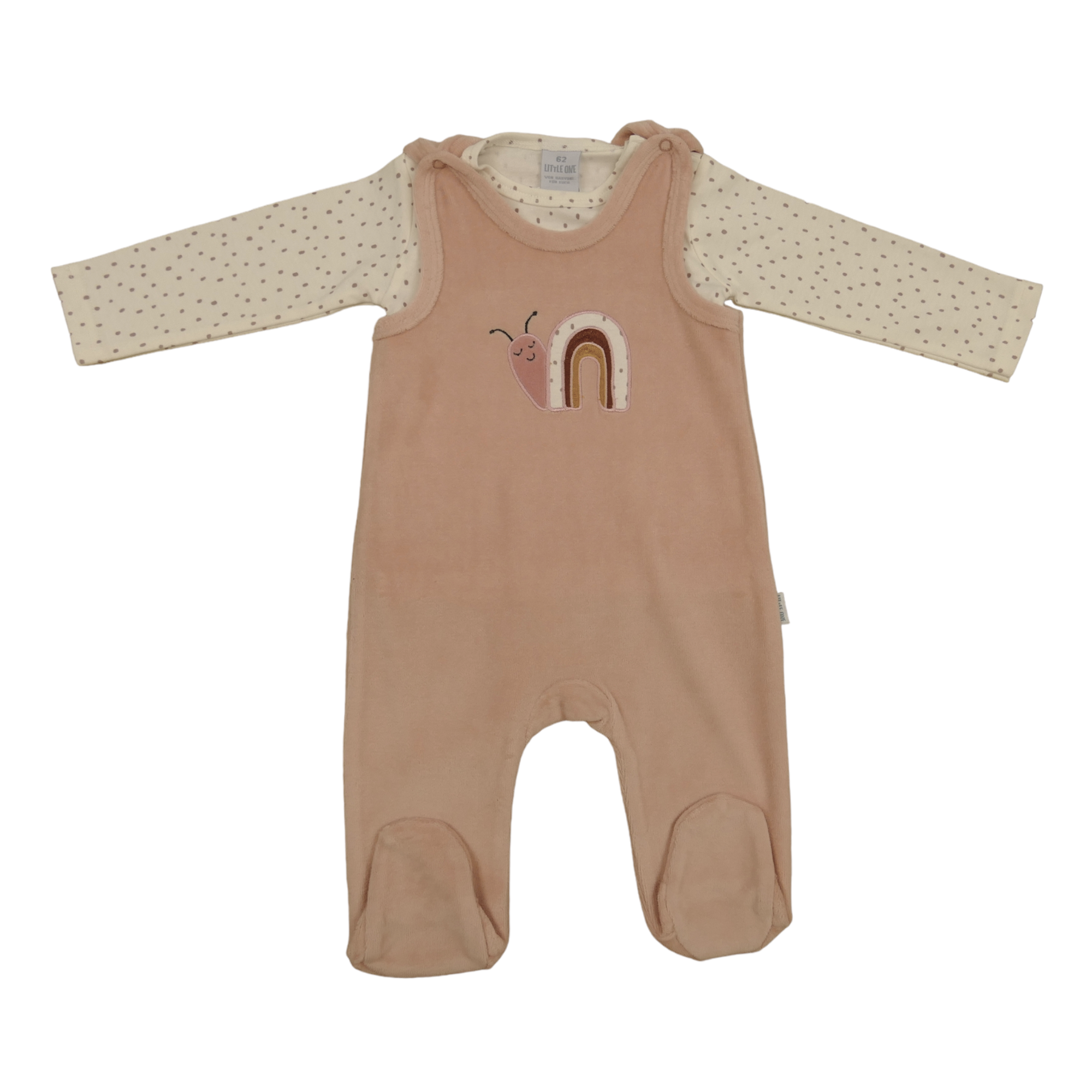 Nicki Strampler, LITTLE ONE, Pink – Besonderheit: Set aus Strampler und Langarmshirt