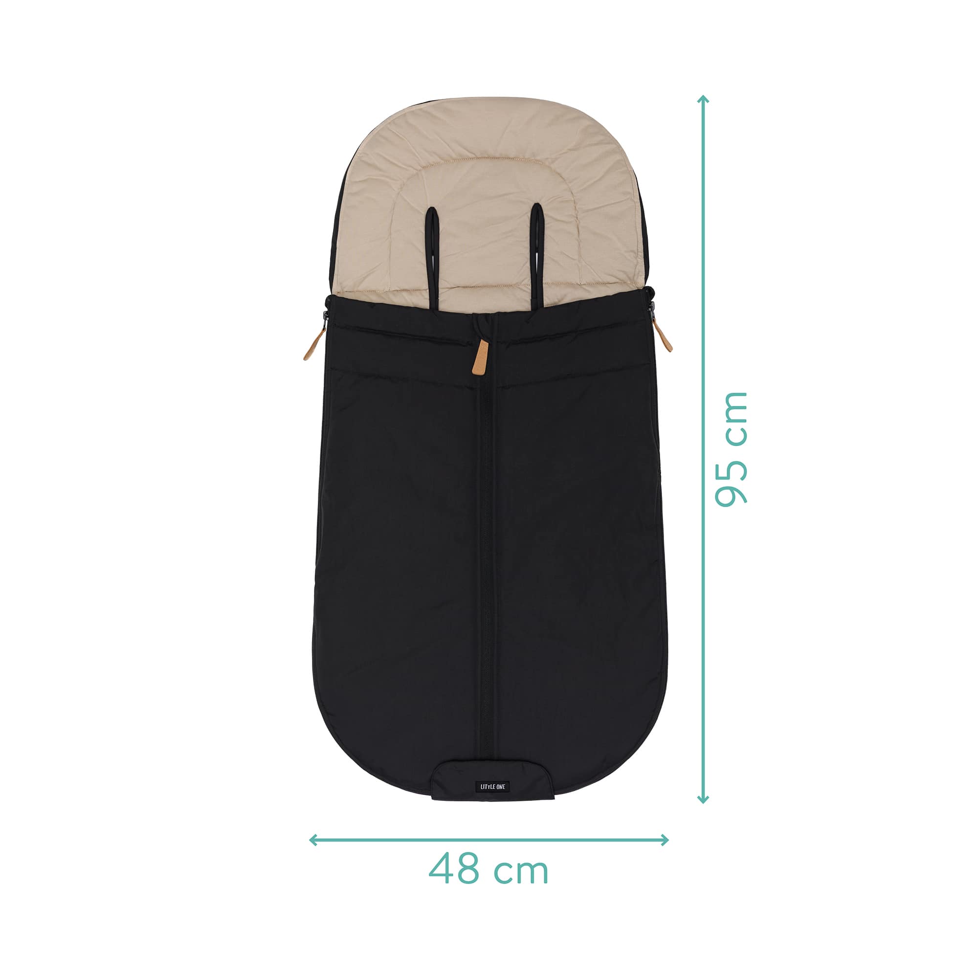 Sommerfußsäcke, LITTLE ONE, Schwarz – Produktansicht