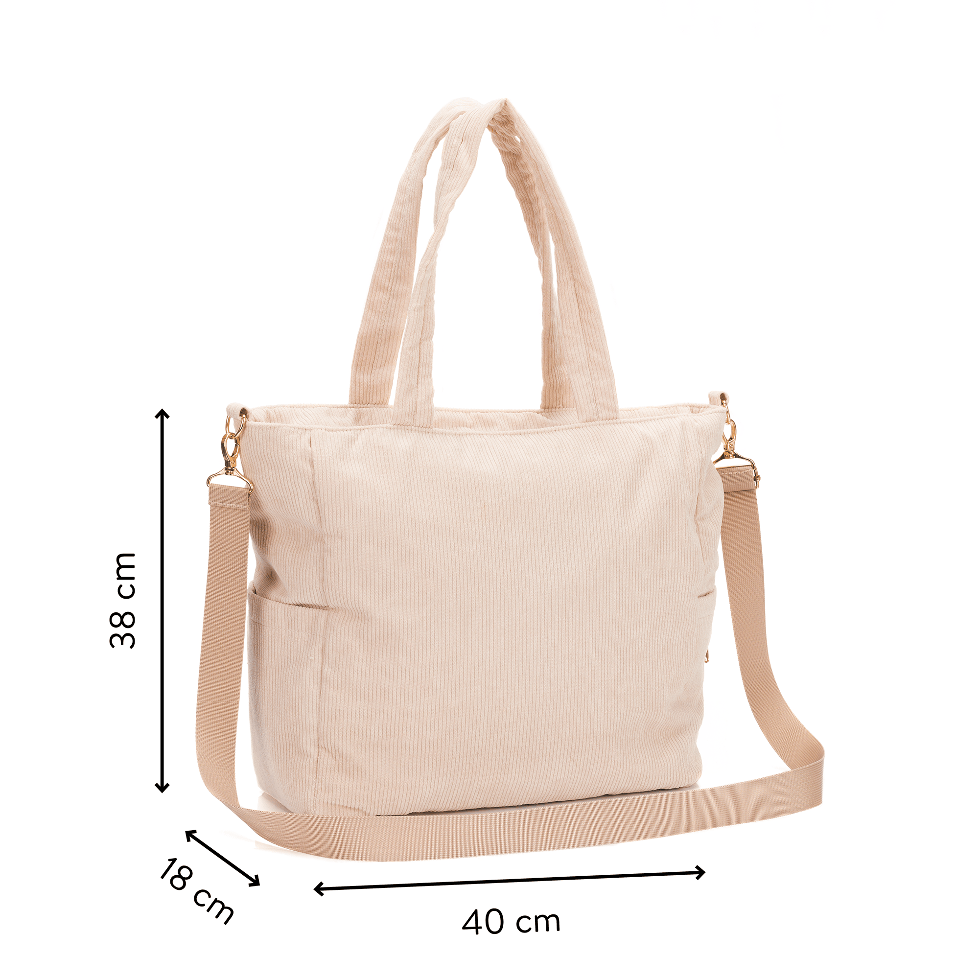 Wickeltaschen, LITTLE ONE, Beige – Produktansicht