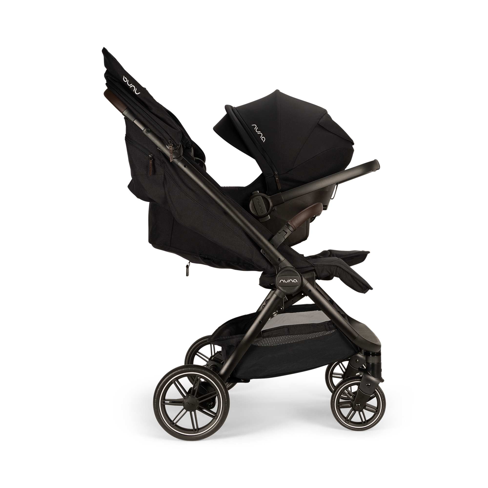 Zwillingswagen & Geschwisterwagen, nuna, Schwarz – Produktansicht
