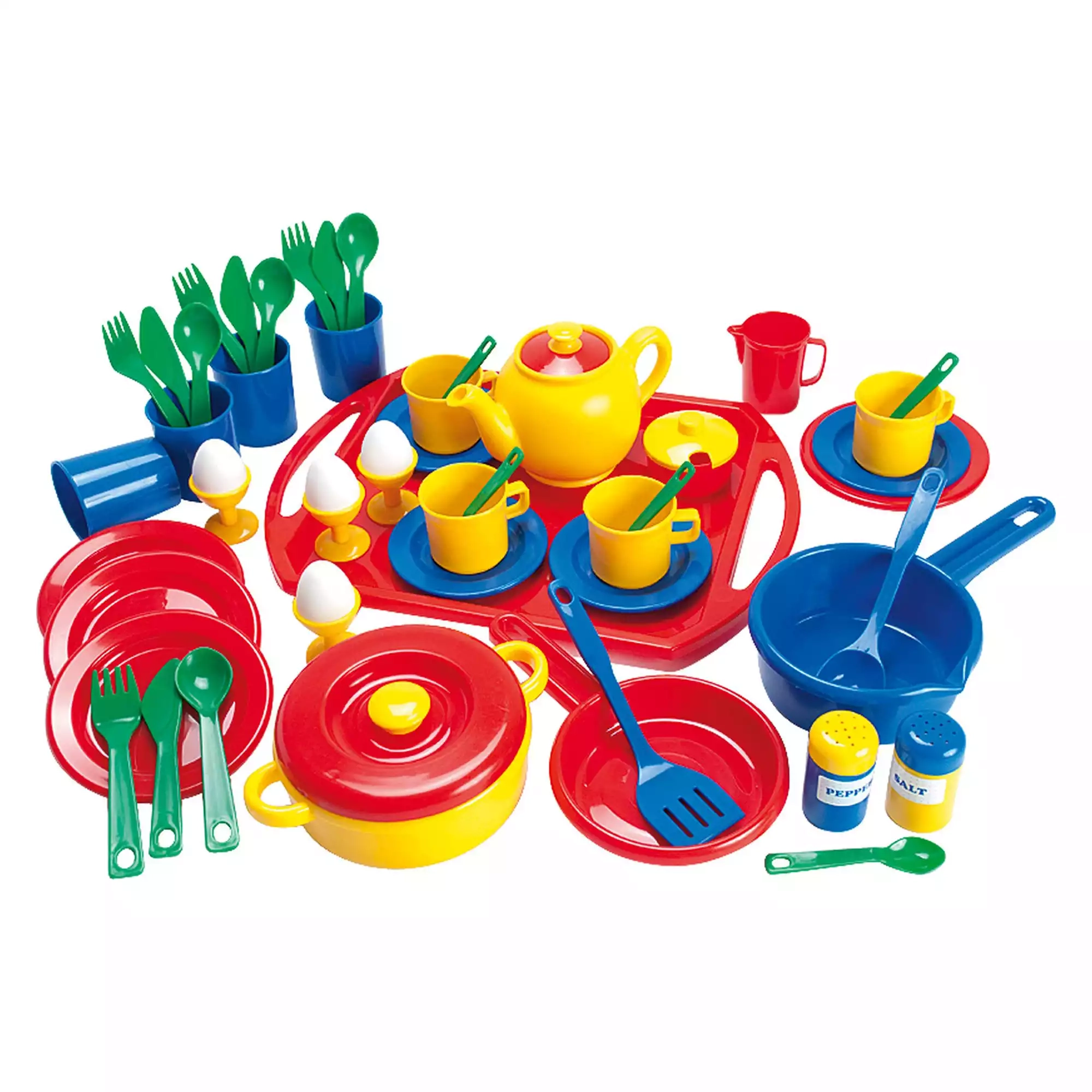 Kinderküche, dantoy, Mehrfarbig – Besonderheit: 57-teiliges Set