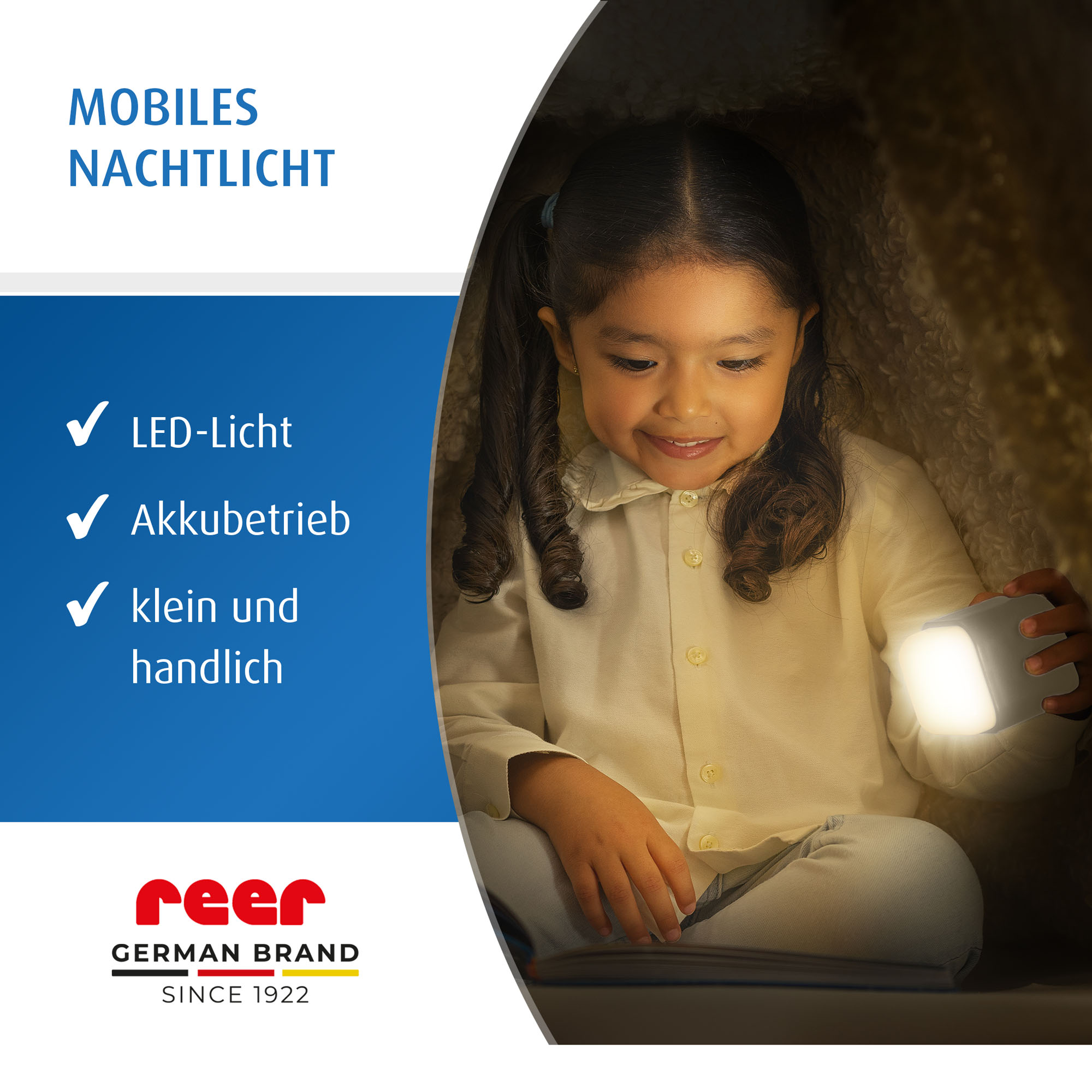 Nachtlichter, reer, Blau – Produktansicht