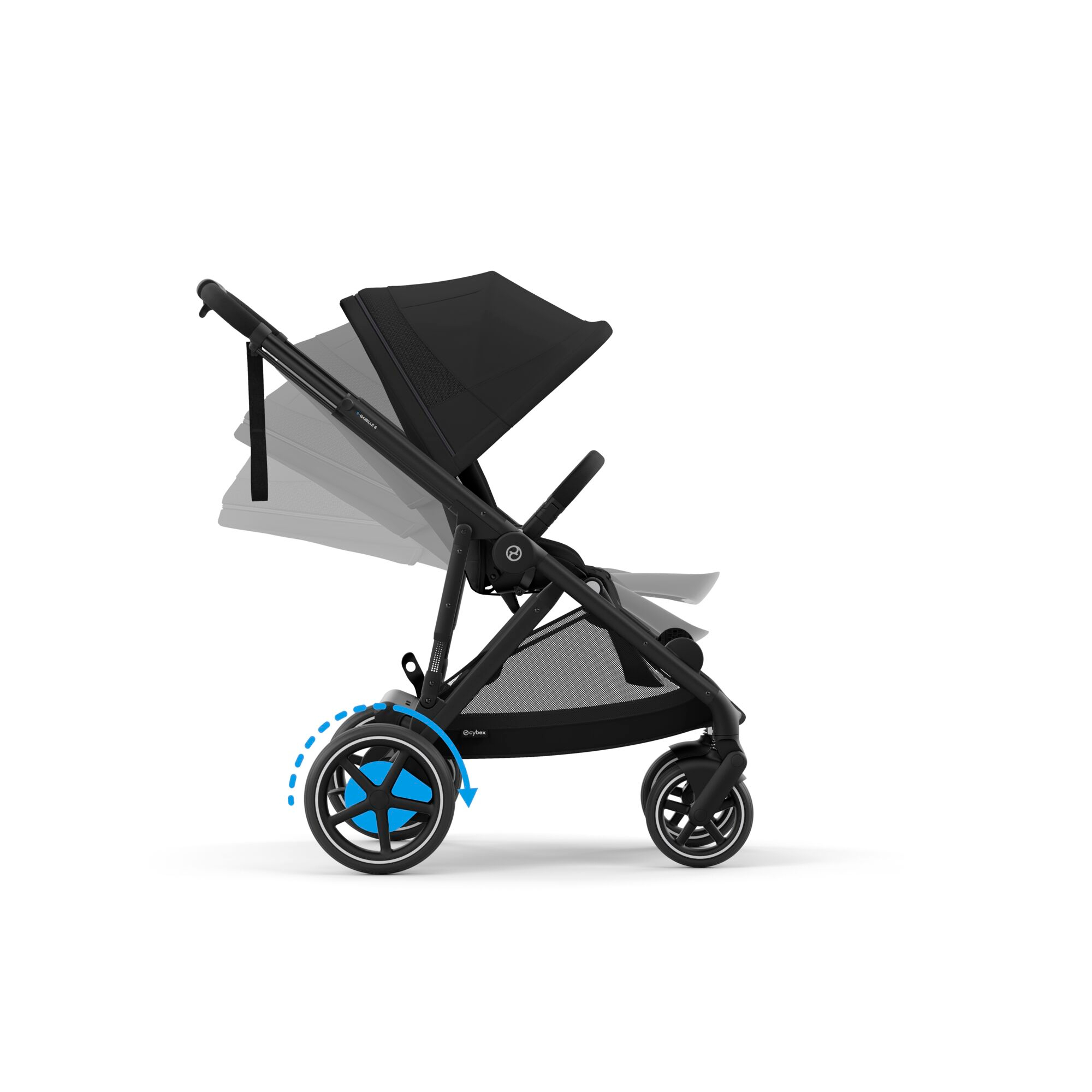 Kombi-Kinderwagen, cybex PLATINUM, Schwarz – Produktansicht