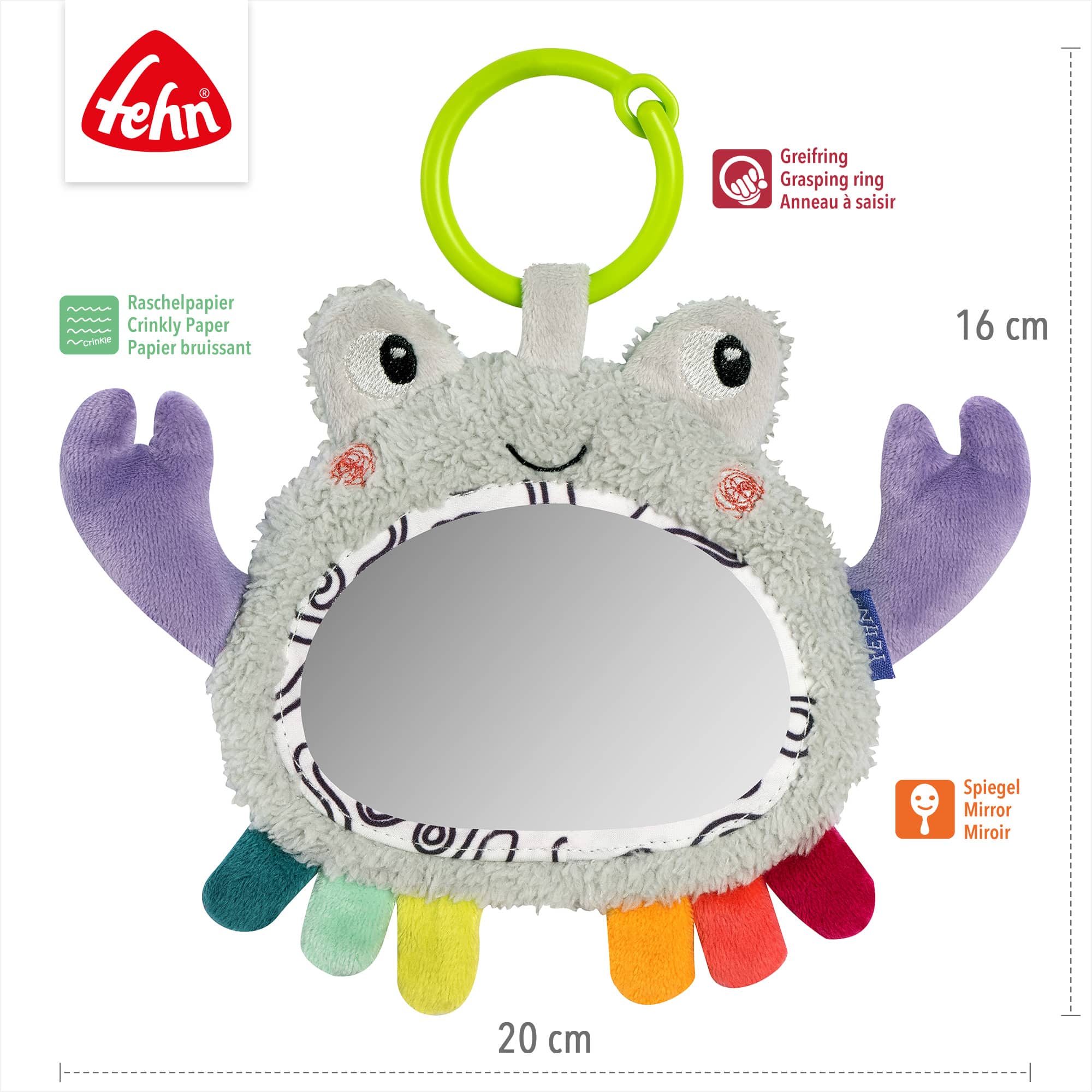 Kinderwagen Spielzeug, fehn, Mehrfarbig – Produktansicht