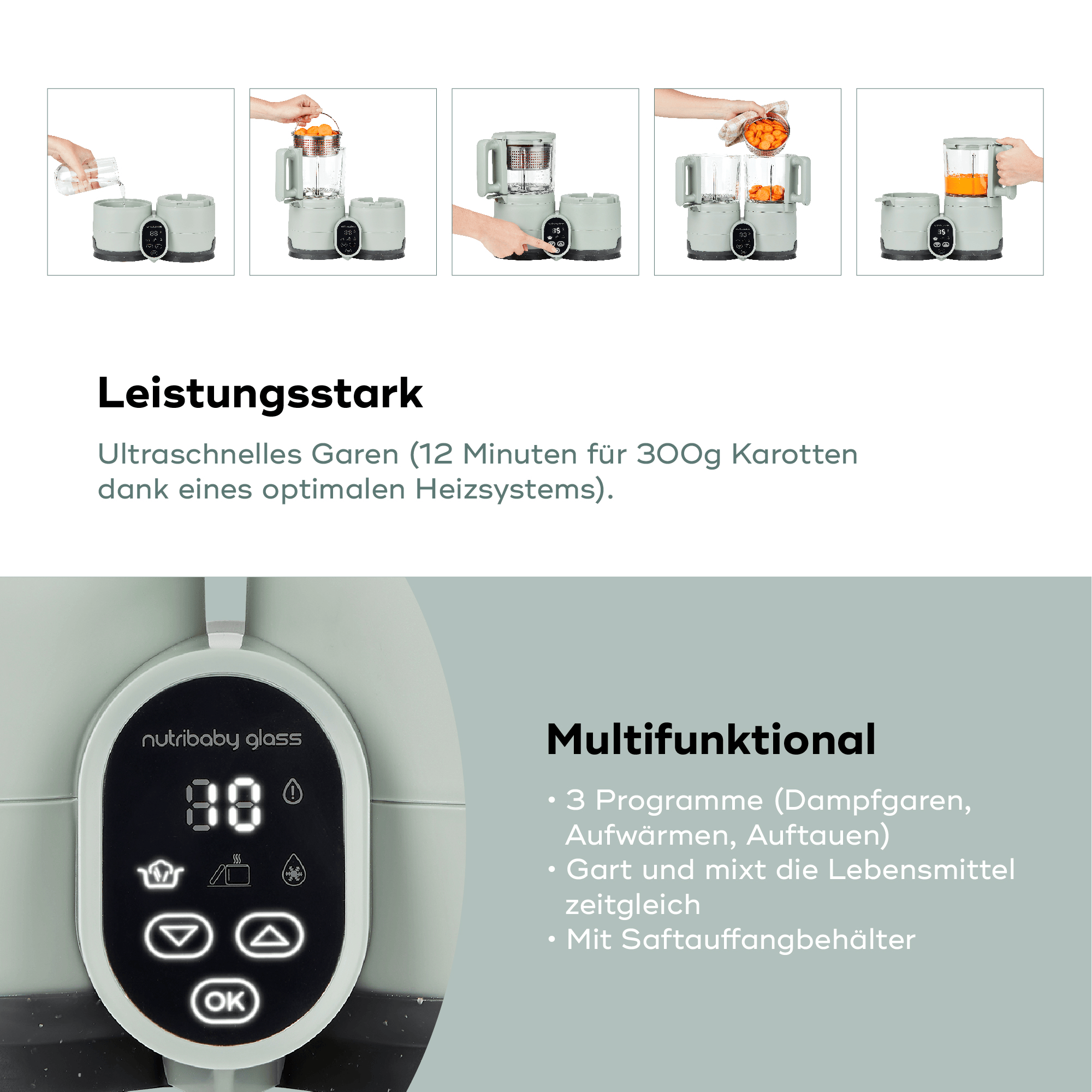 Babykostwärmer, babymoov, Grün – Produktansicht