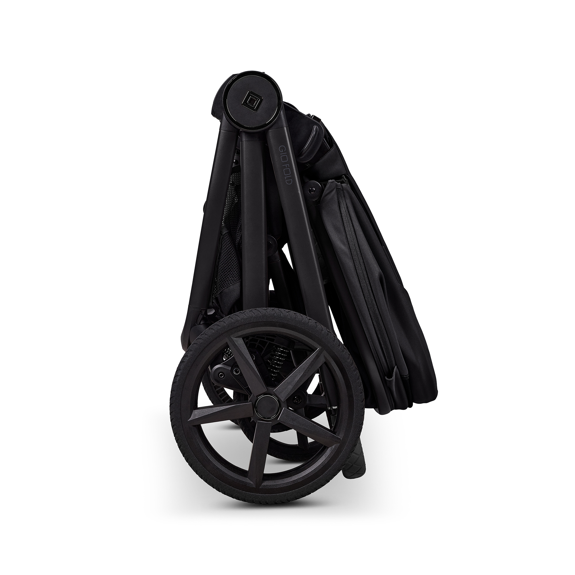 Kombi-Kinderwagen, MOON, Schwarz – Produktansicht