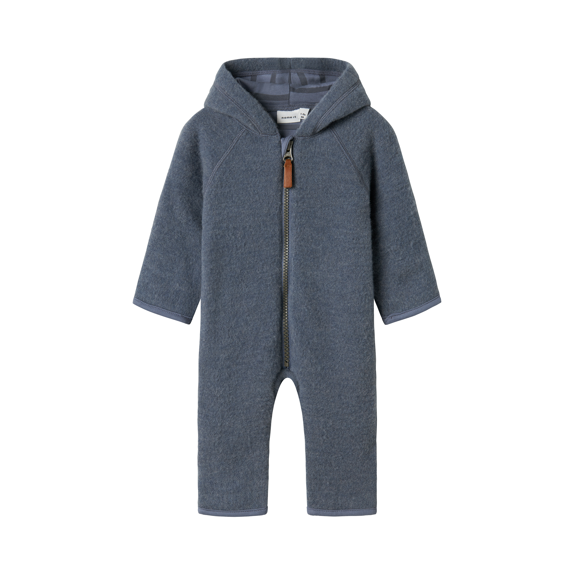 Wollwalk Overalls, name it, Blau – Besonderheit: aus 100% Merinowolle