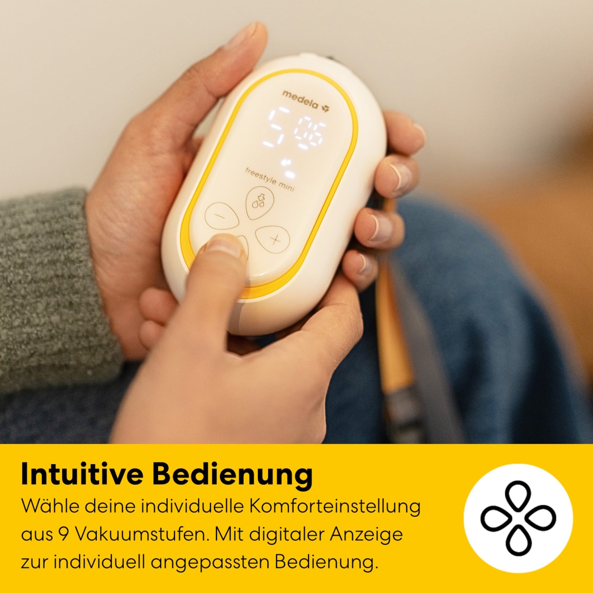 Hands Free Milchpumpen, medela, Transparent – Produktansicht