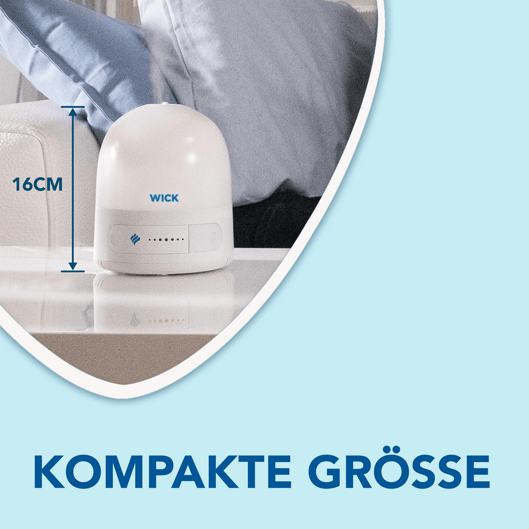 Luftbefeuchter, WICK, Weiß – Produktansicht