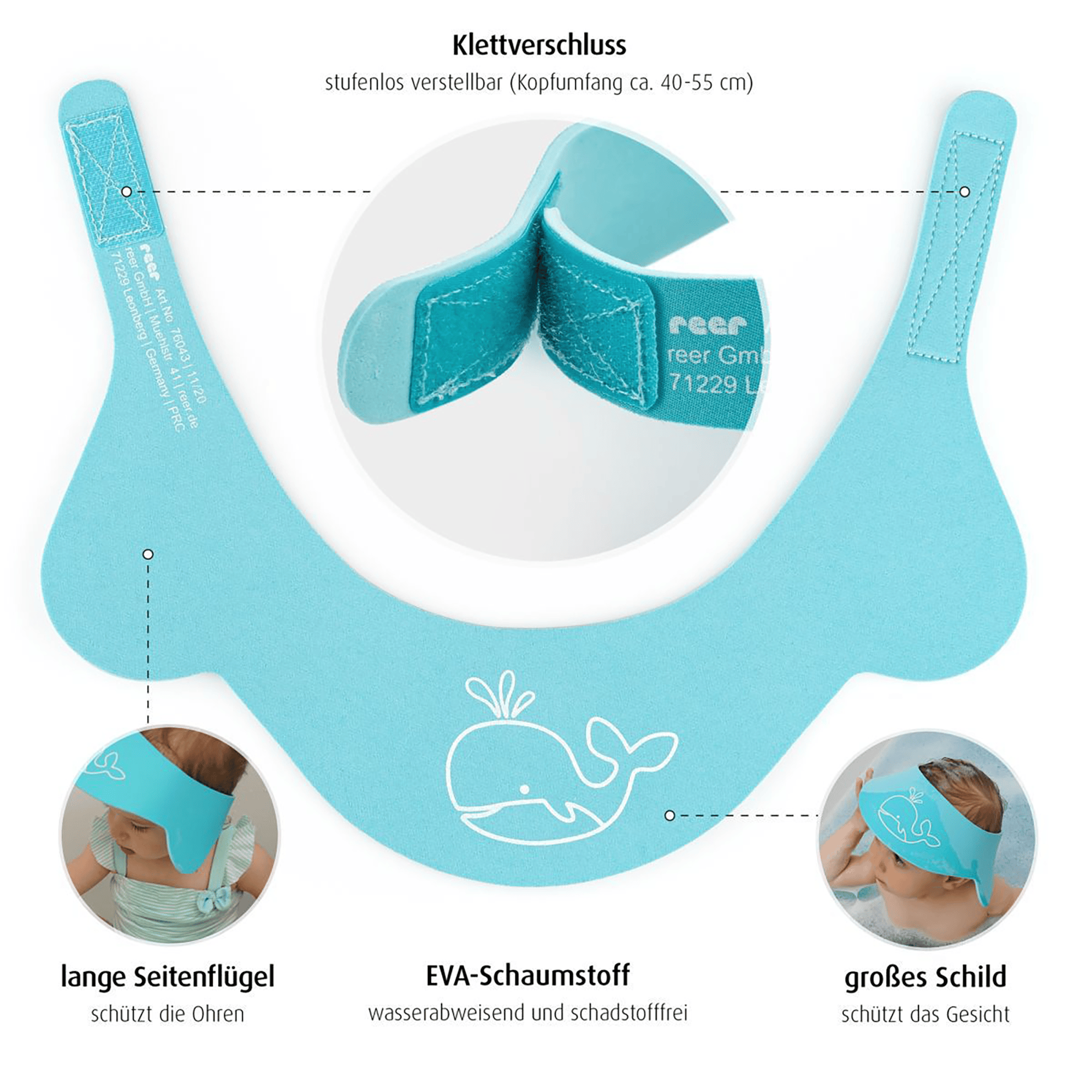 Badezubehör, reer, Blau – Produktansicht