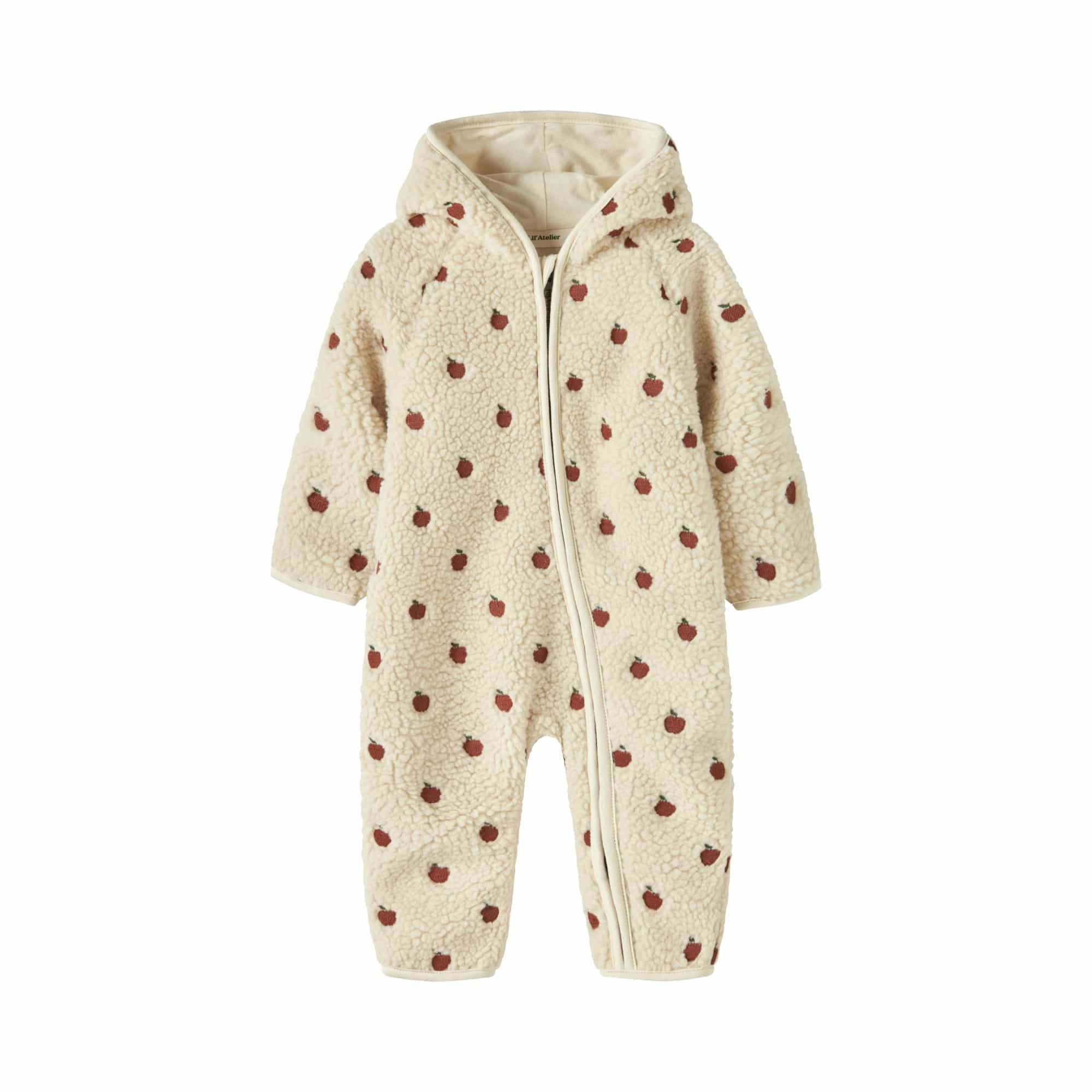 Fleece Overalls, Lil' Atelier, Beige – Produktansicht