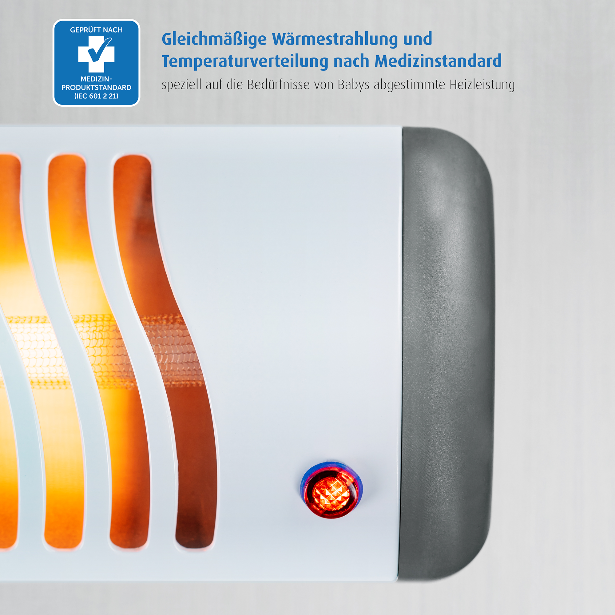 Heizstrahler, reer, Weiß – Produktansicht