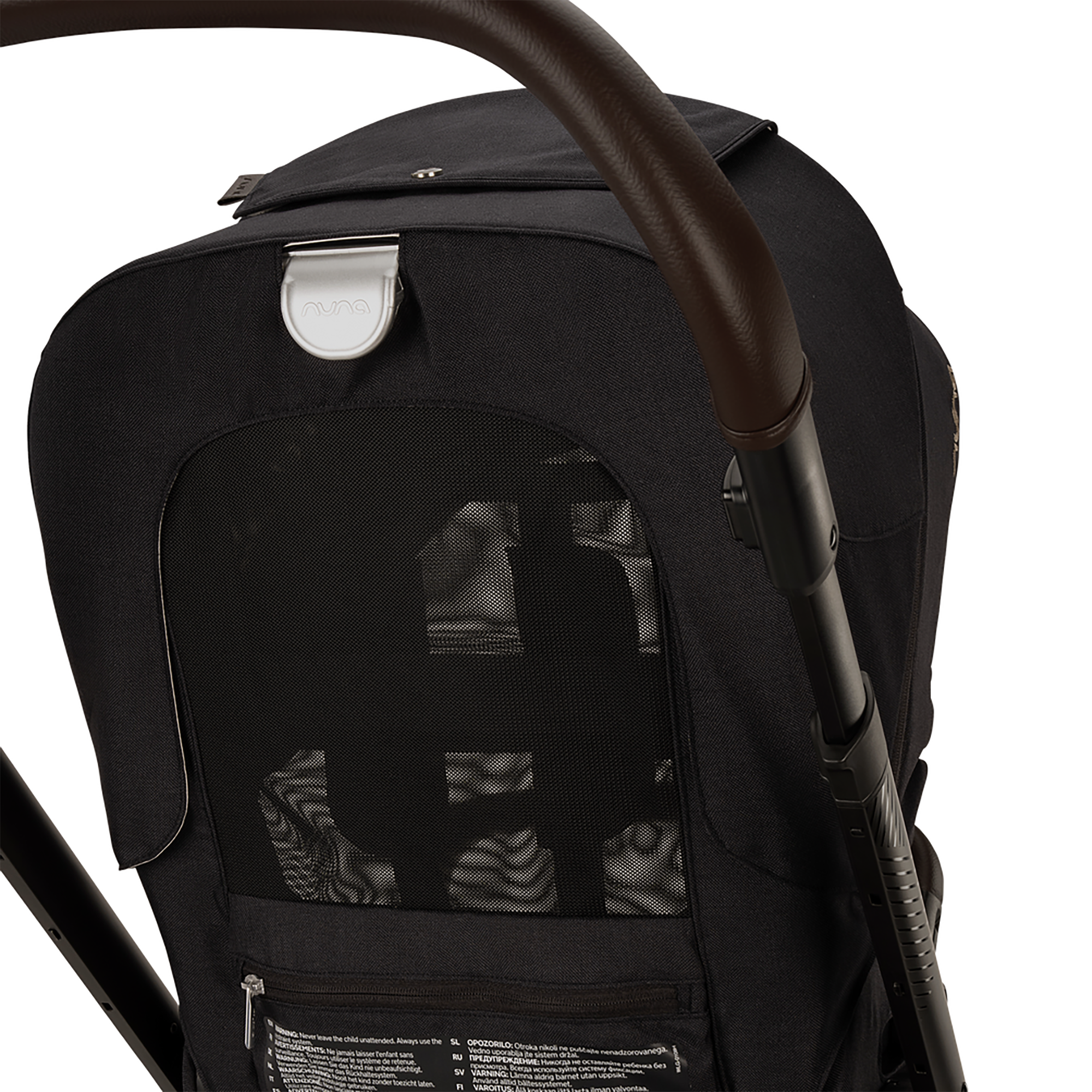 Kombi-Kinderwagen, nuna, Schwarz – Produktansicht