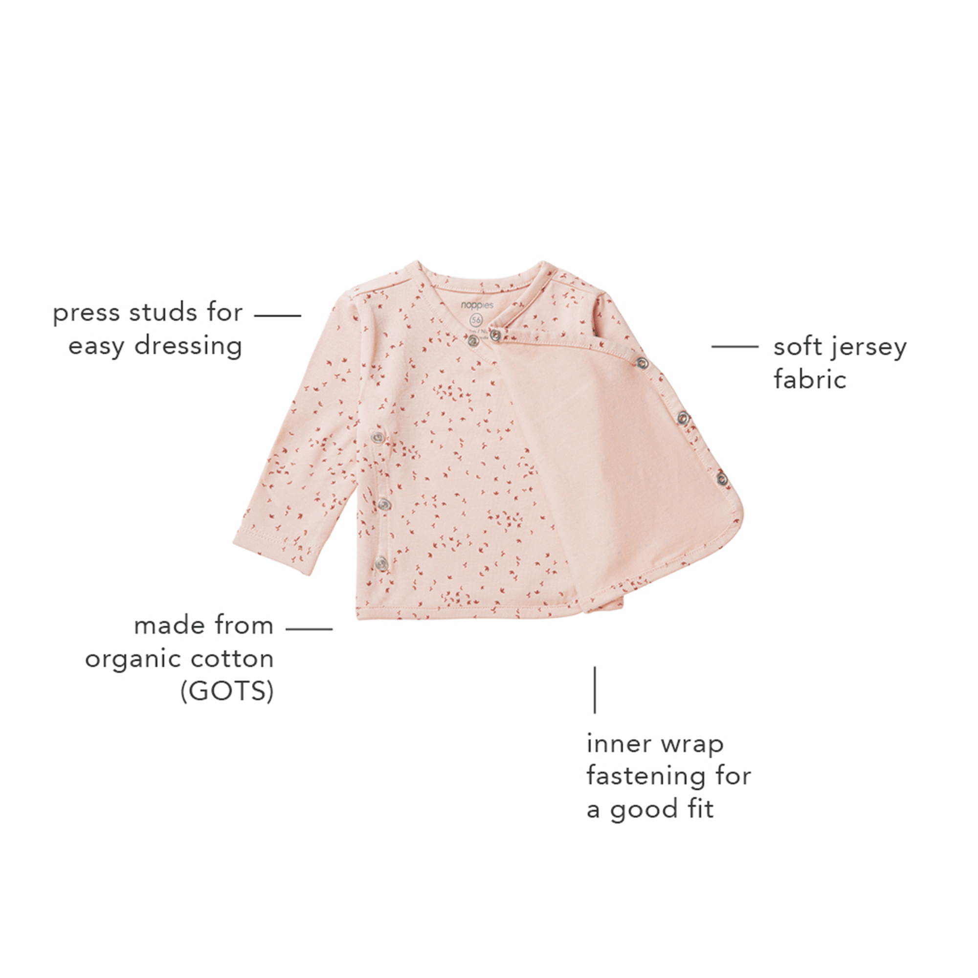 Wickelshirt, noppies – Produktansicht