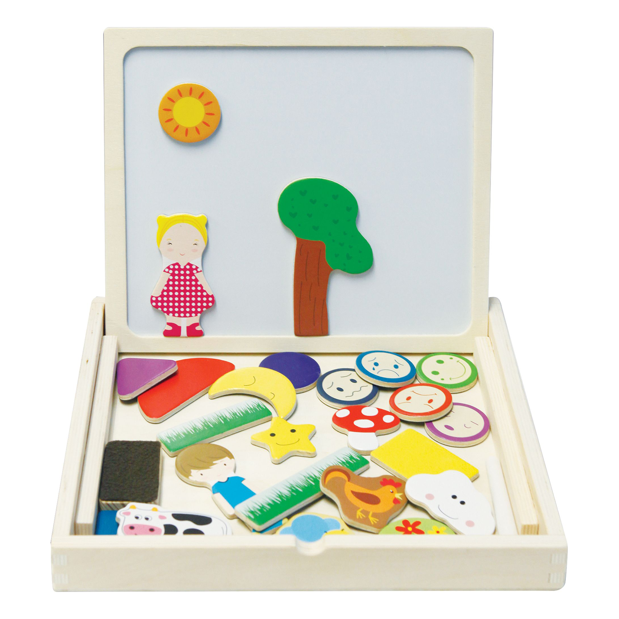 2in1 Magnet-und Zeichenbrettbox SpielMaus Mehrfarbig 2000585720605 1