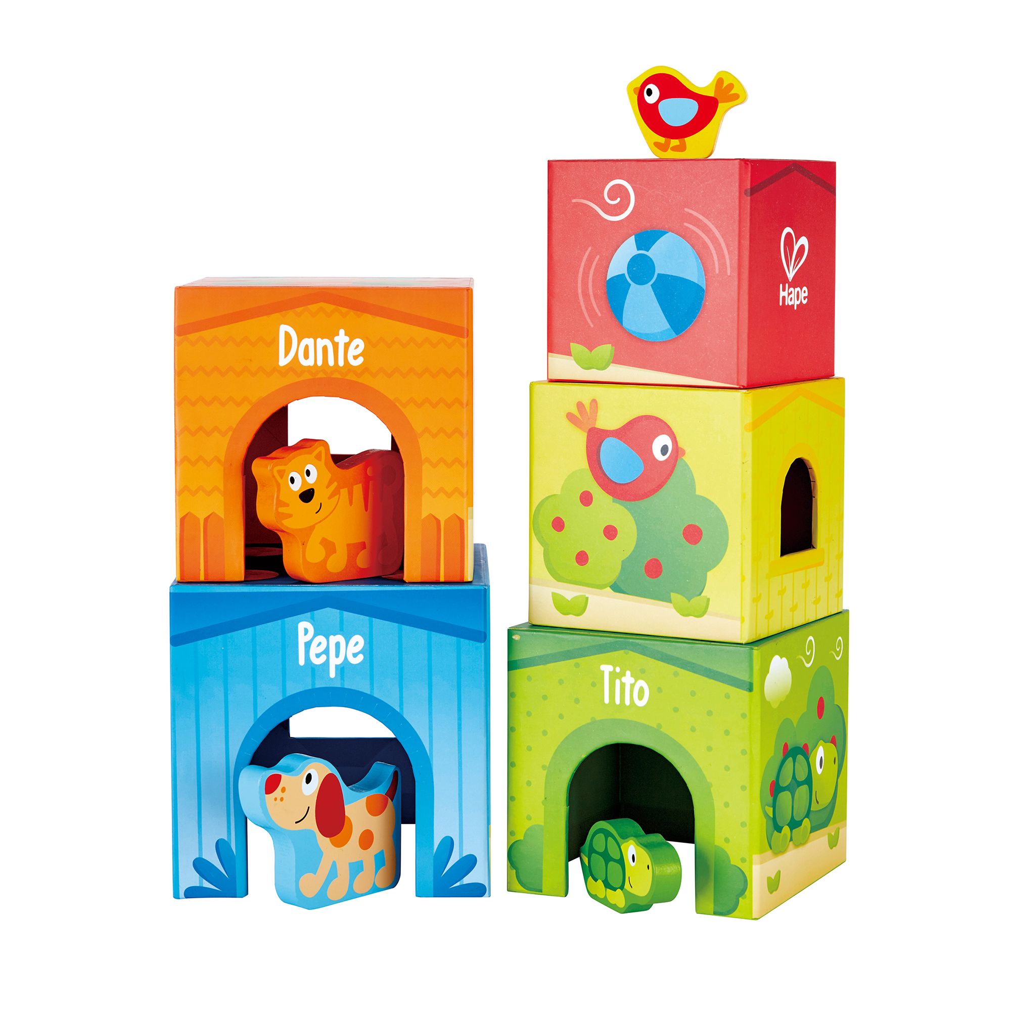 Stapeltürme, Hape, Mehrfarbig – Besonderheit: 9-teiliges Set