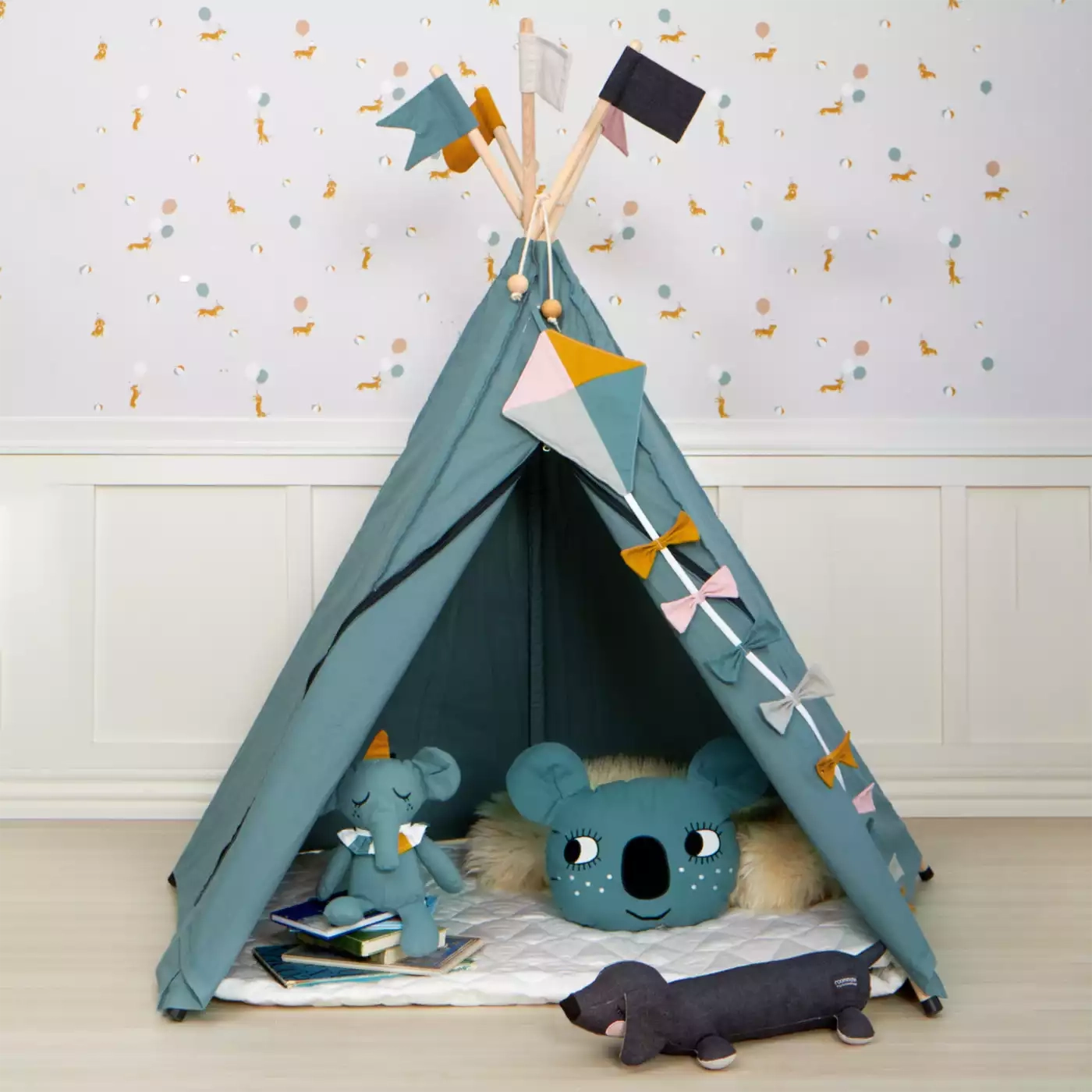 Spielzelte, Roommate, Grau – Besonderheit: aus 100% Bio-Baumwolle