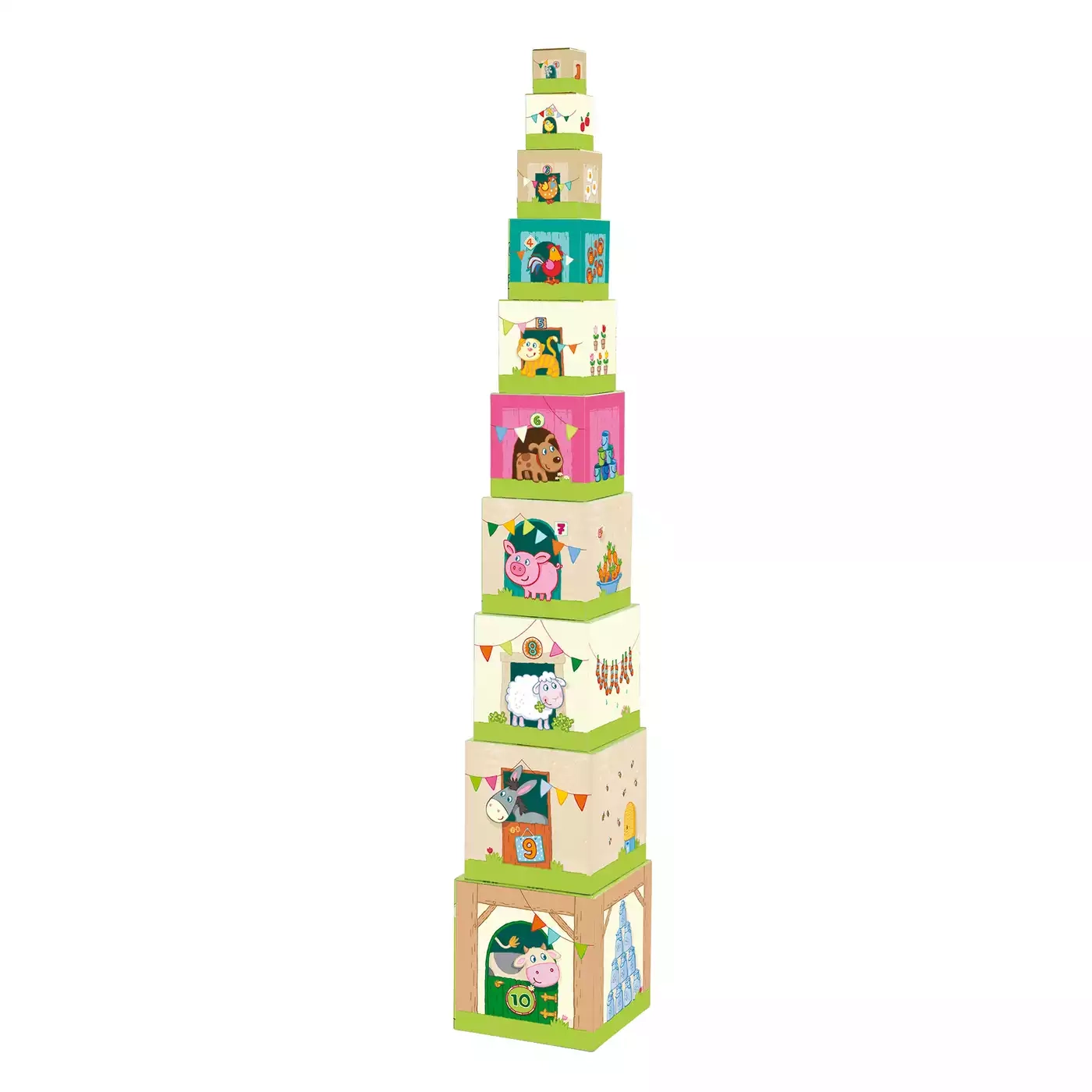 Kinderspiele, HABA, Mehrfarbig – Besonderheit: lustige Stapelwürfel mit vielfältigen Spielmöglichkeiten