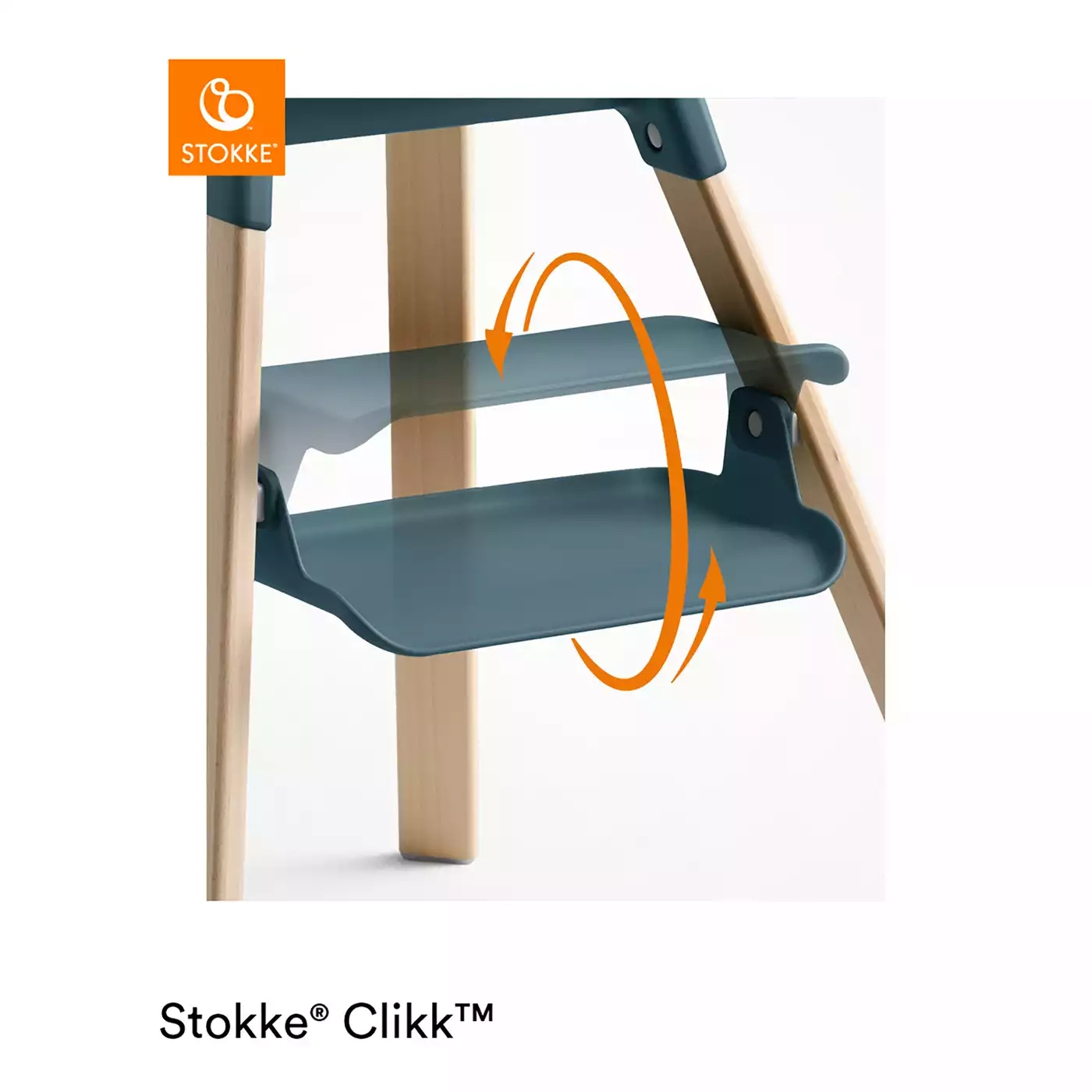 Treppenhochstühle, STOKKE, Blau – Produktansicht