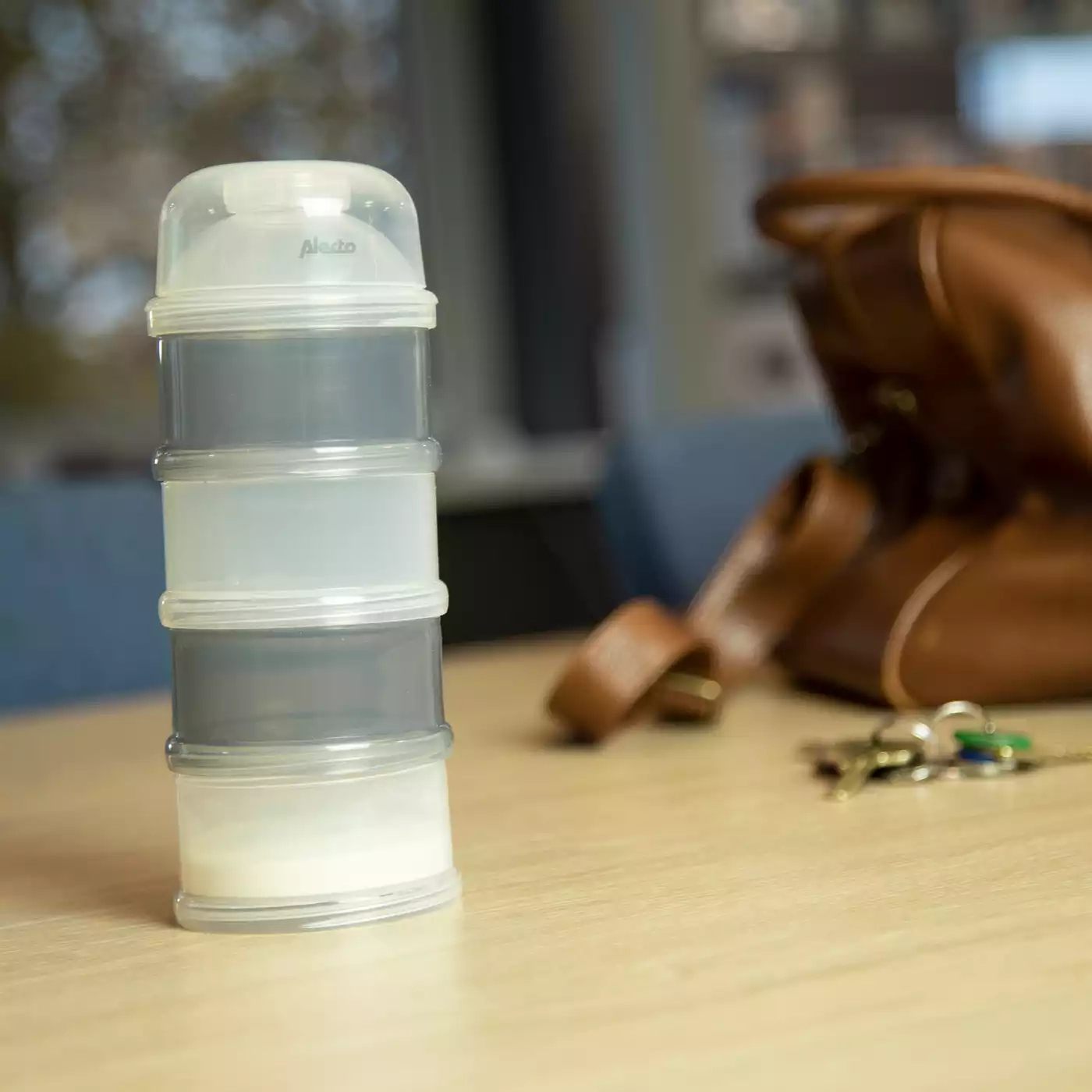 Nahrungsbehälter, Alecto baby, Transparent – Produktansicht