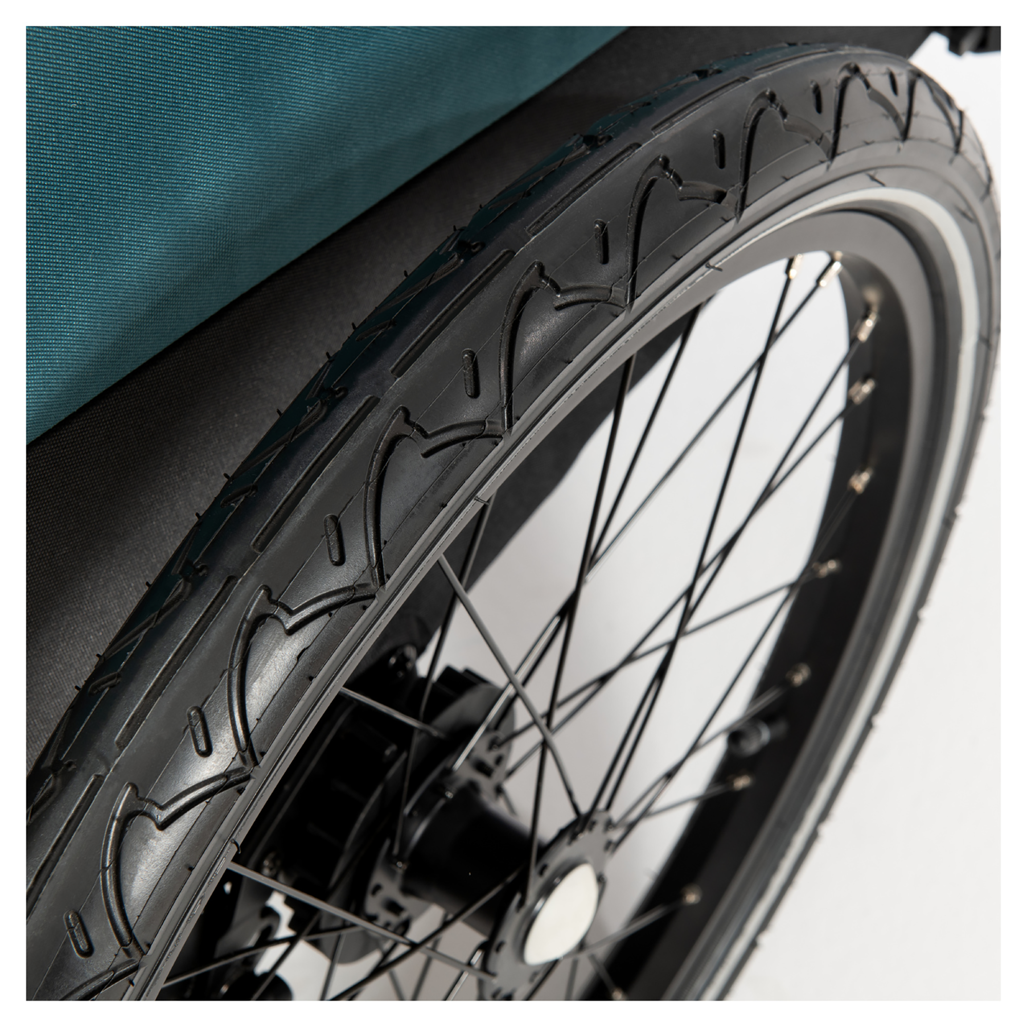 Fahrradanhänger, hauck, Grün – Produktansicht