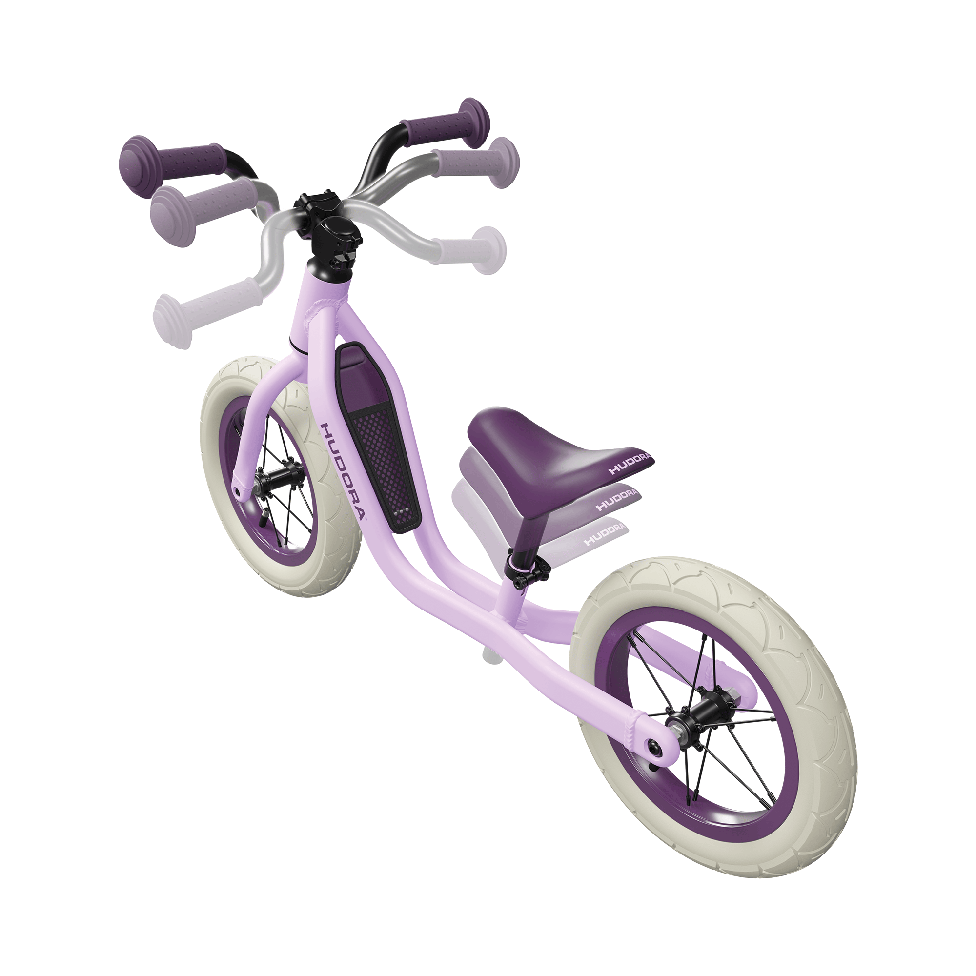 HUDORA, HUDORA, Lila – Besonderheit: höhenverstellbarer Sattel