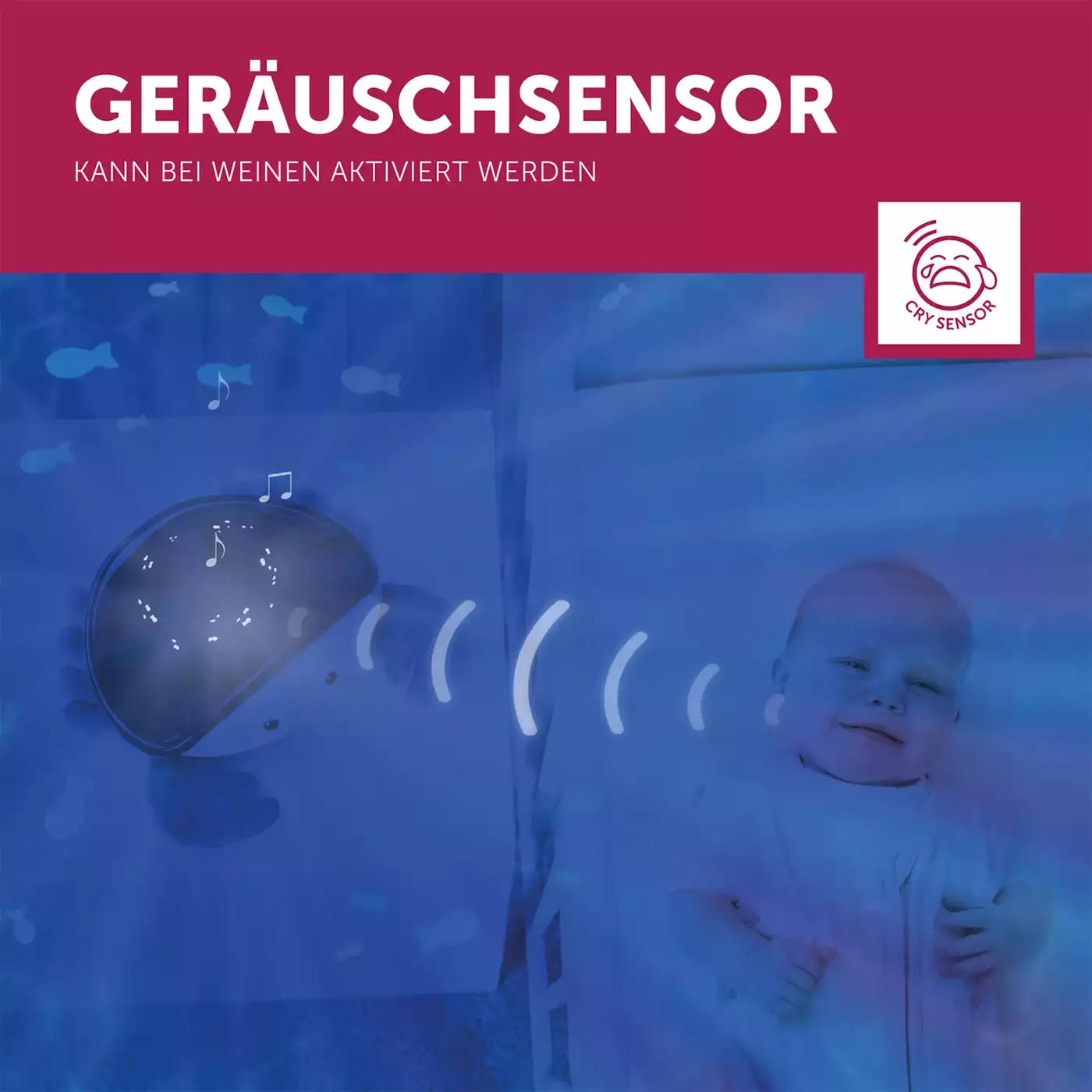 Nachtlichter, ZAZU, Blau – Produktansicht