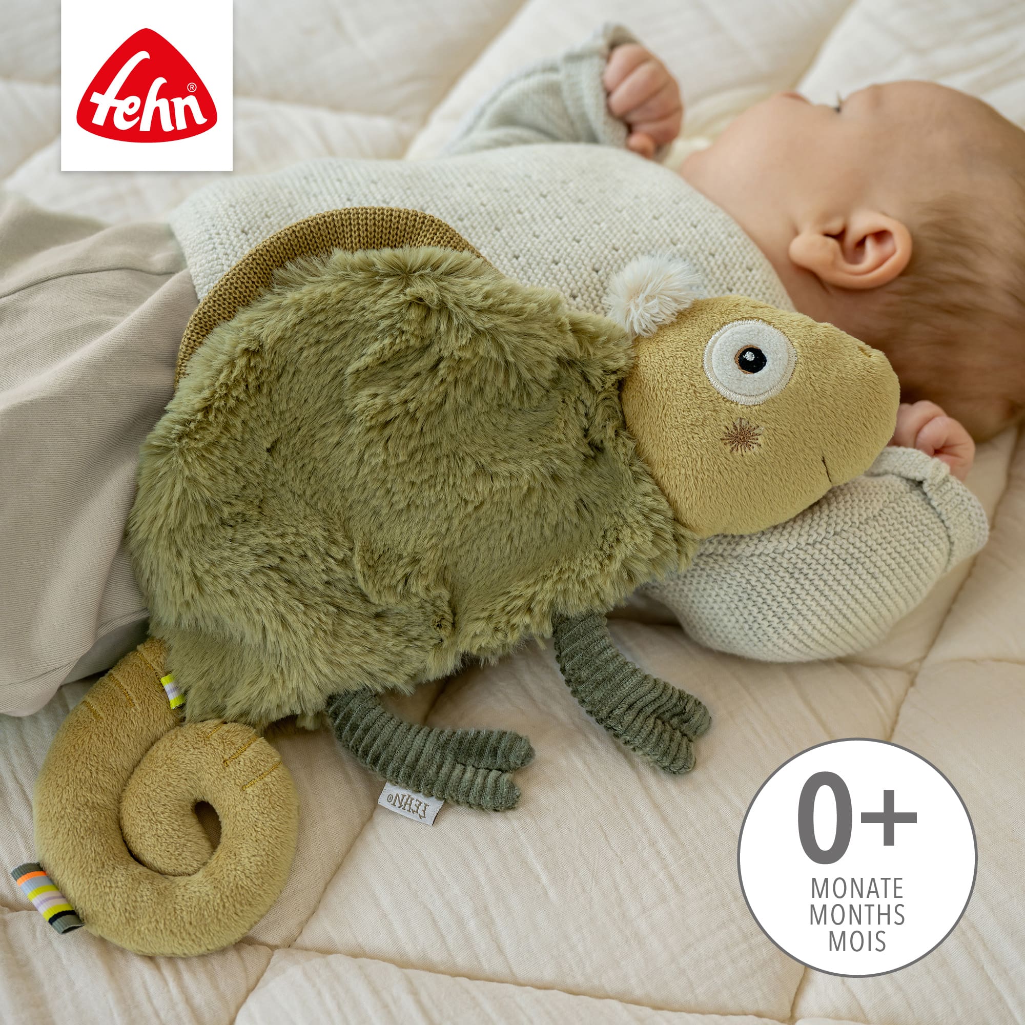 Schmusetücher, fehn, Grün – Produktansicht