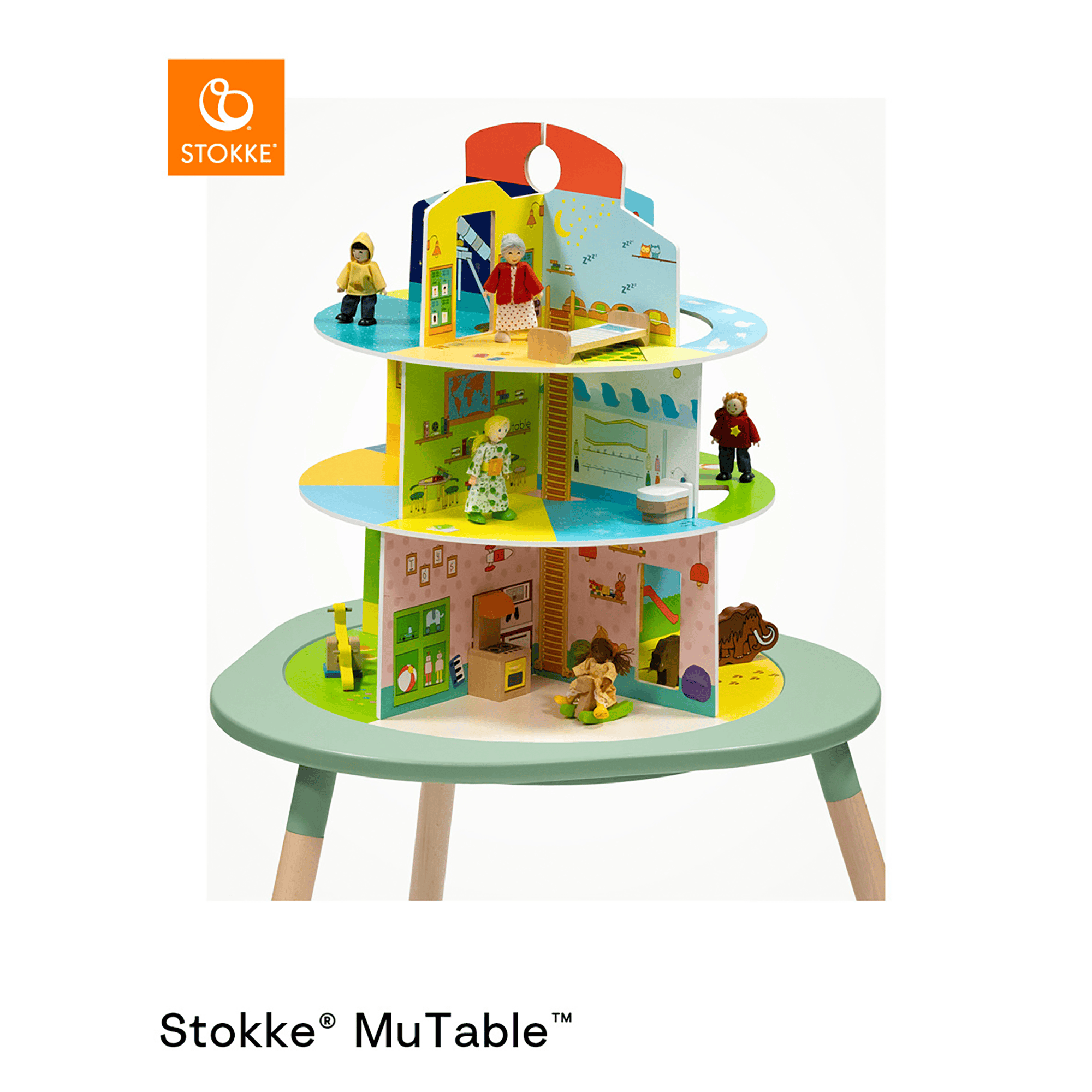 Holzspielzeug, STOKKE, Mehrfarbig – Produktansicht