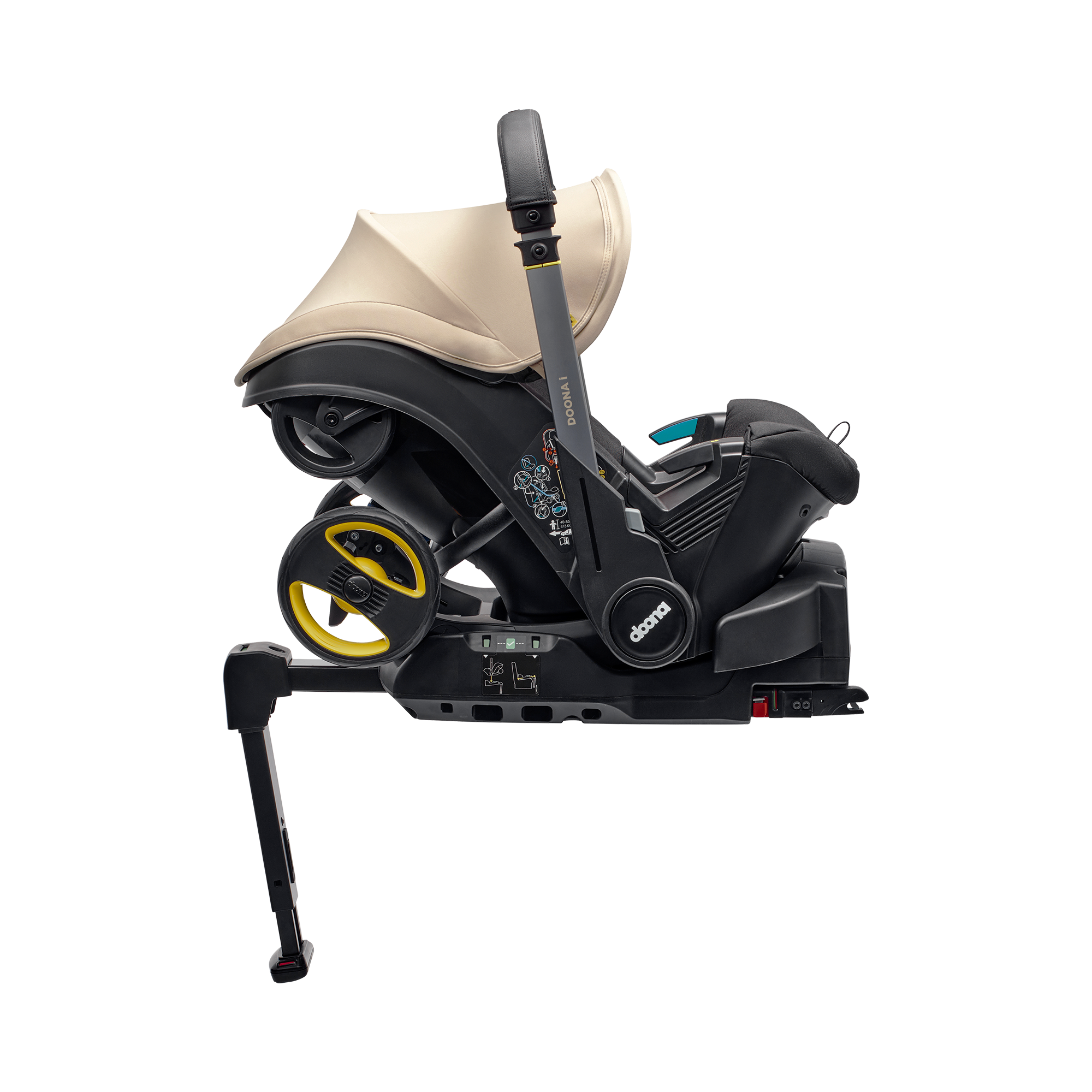 Isofix Stationen, doona, Schwarz – Produktansicht