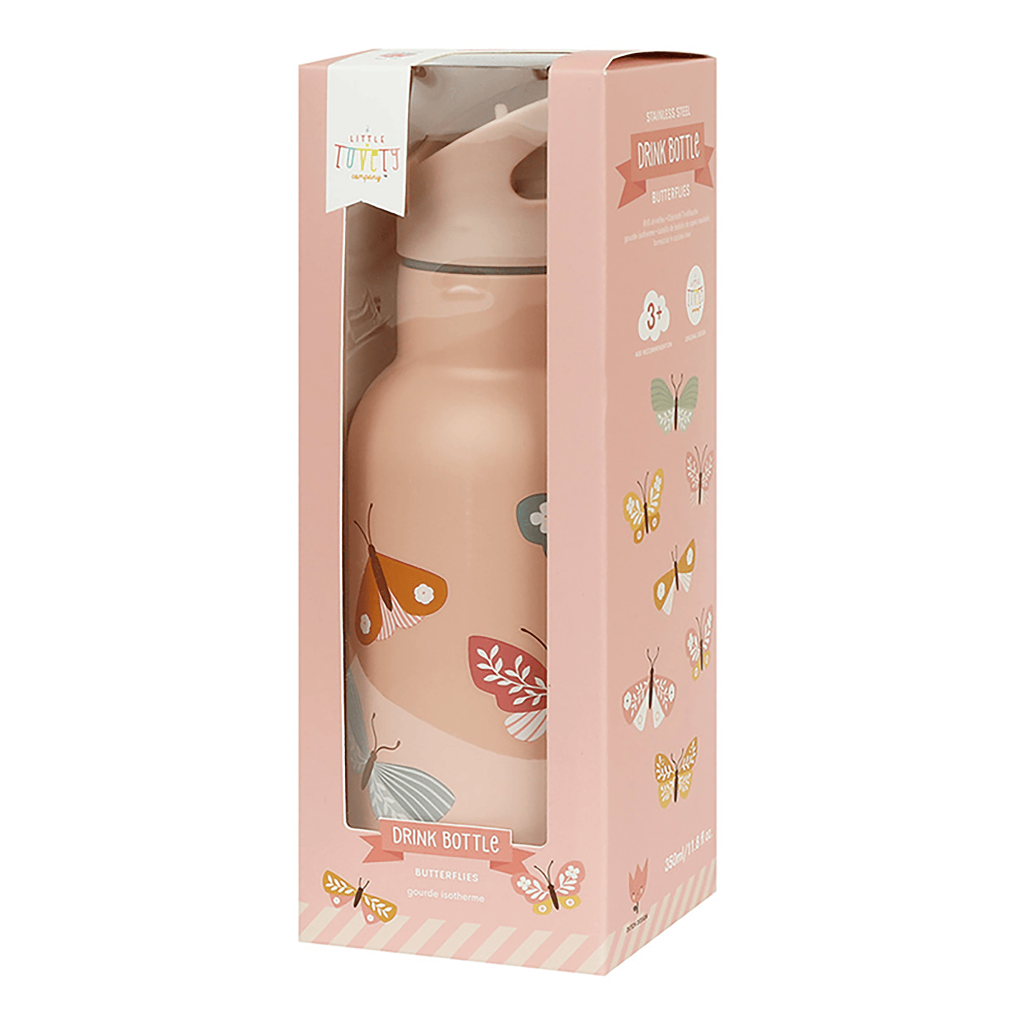 Trinkflaschen, Lovely Company, Pink – Produktansicht