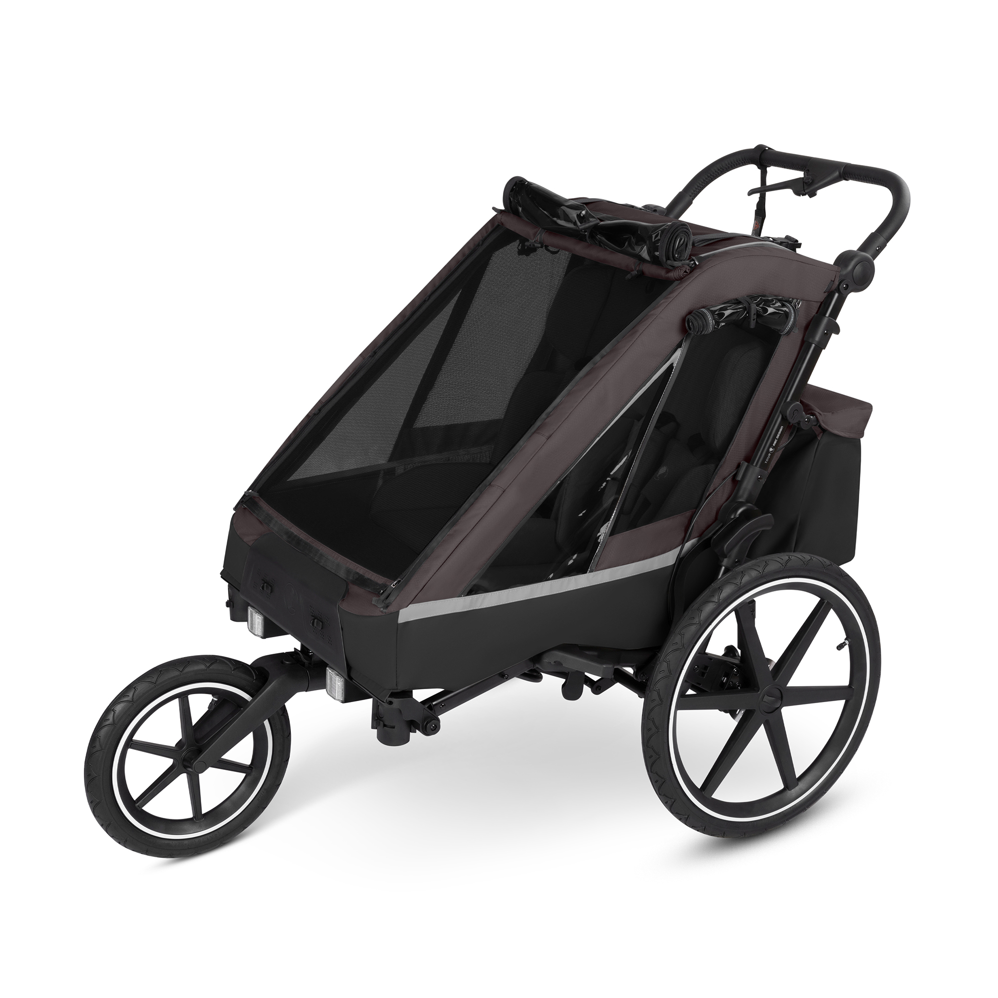 Fahrradanhänger, ABC DESIGN, Braun – Produktansicht