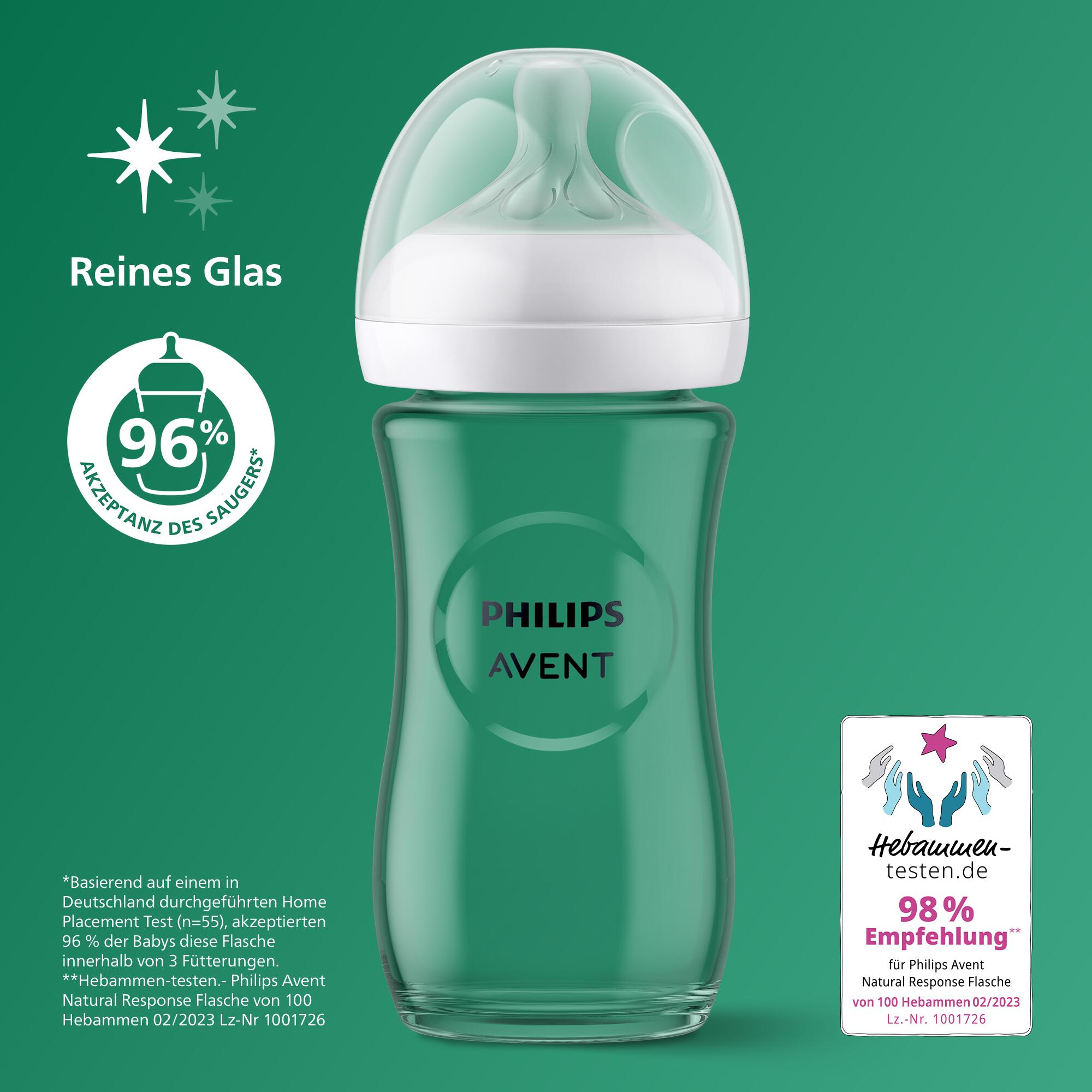 Babyfläschchen, PHILIPS AVENT, Transparent – Produktansicht