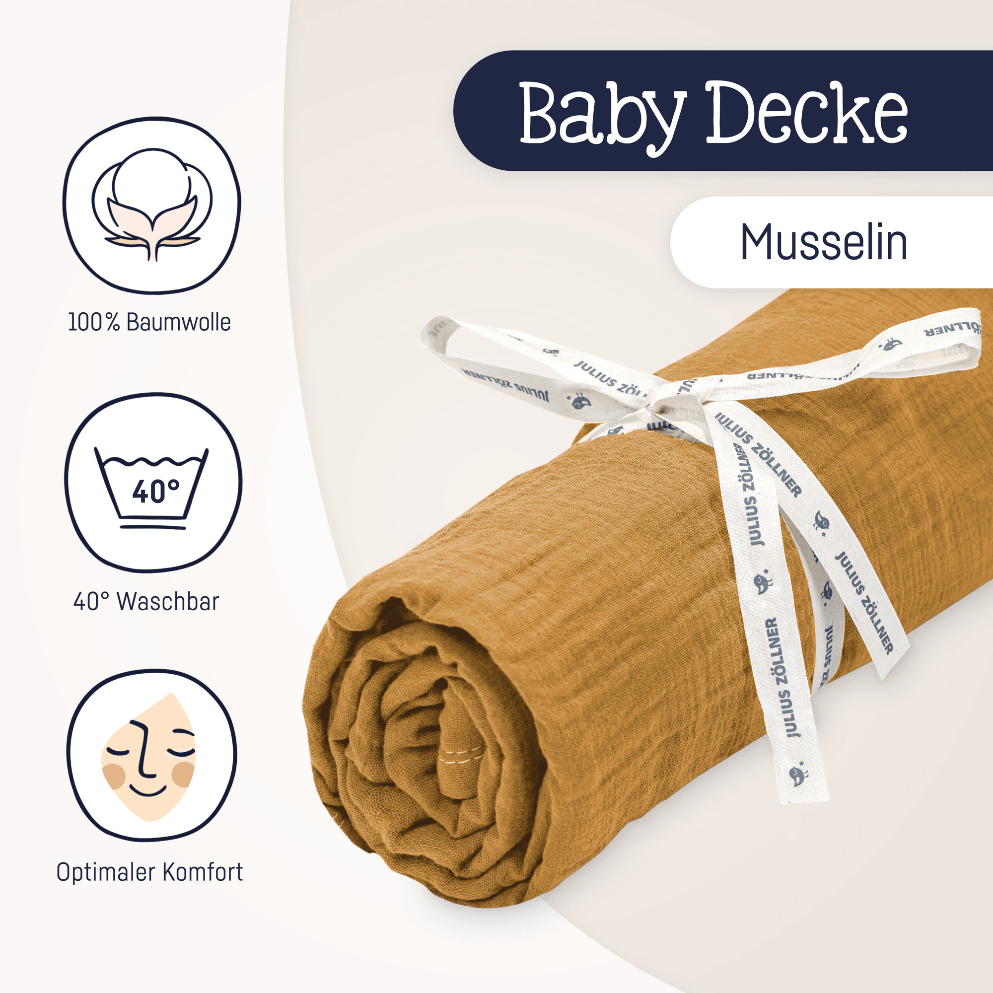 Kuscheldecken, Zöllner, Braun – Produktansicht