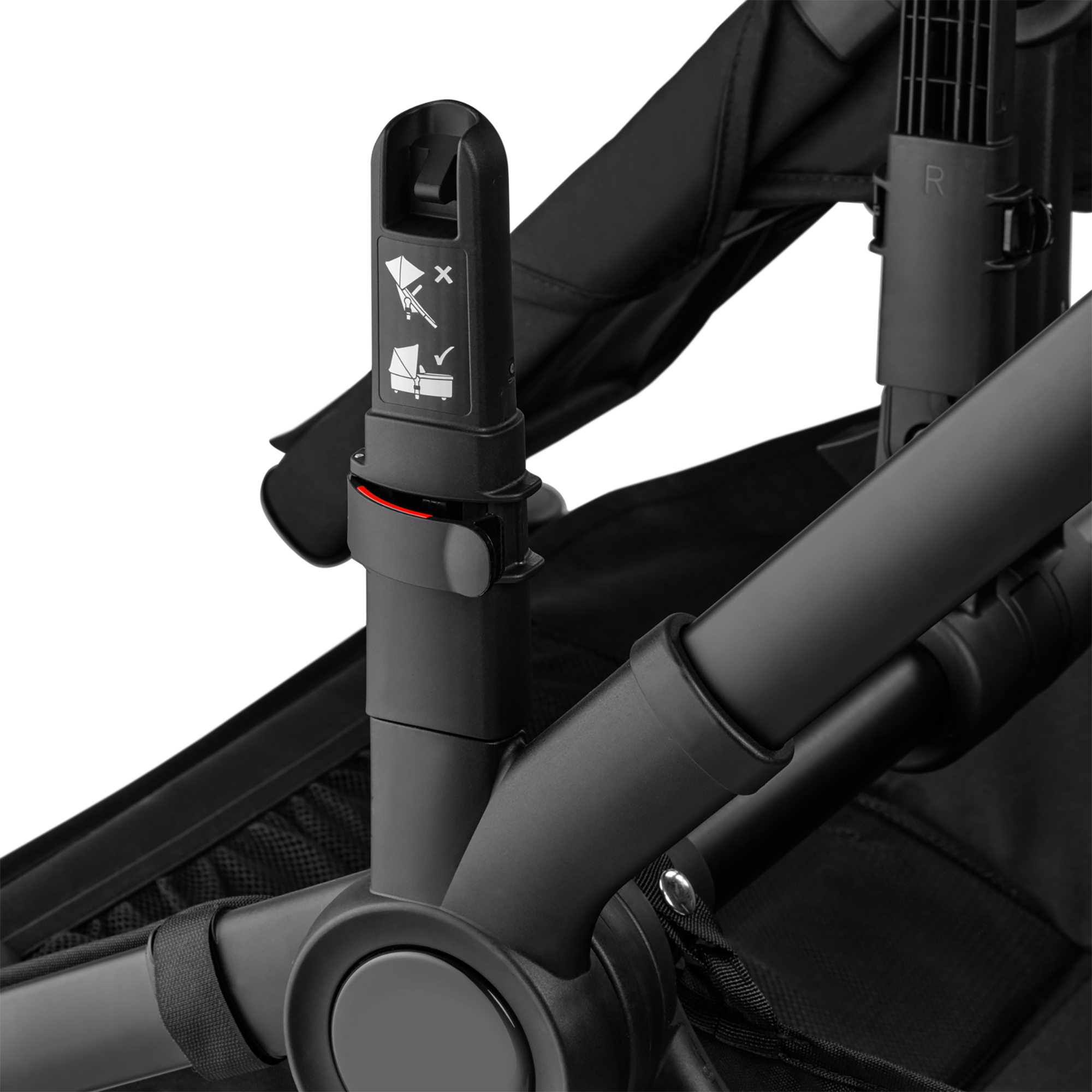 Adapter, bugaboo, Schwarz – Besonderheit: Adapter zur Erhöhung der Babywanne um ca. 9 cm