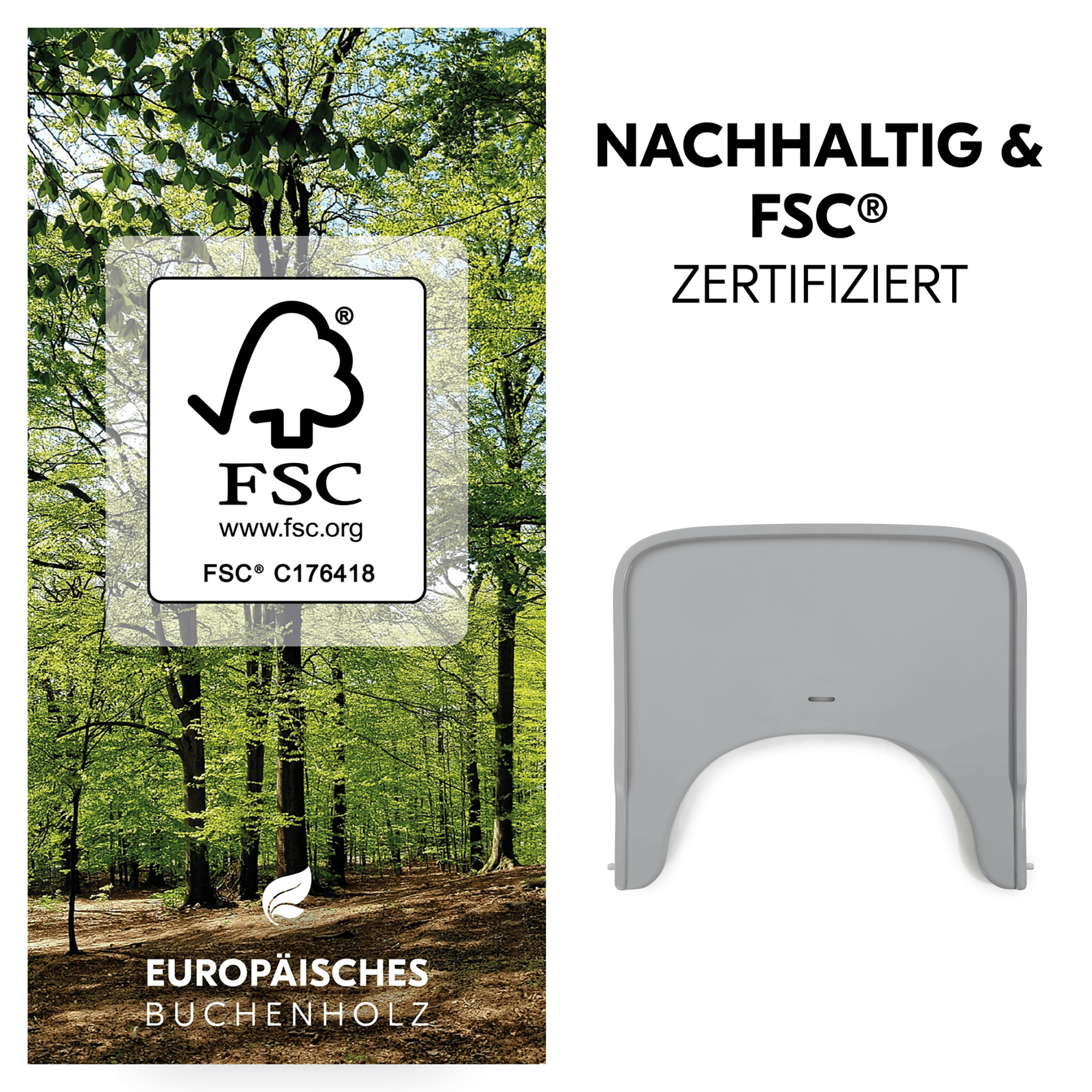 Hochstuhl Zubehör, hauck, Grau – Produktansicht