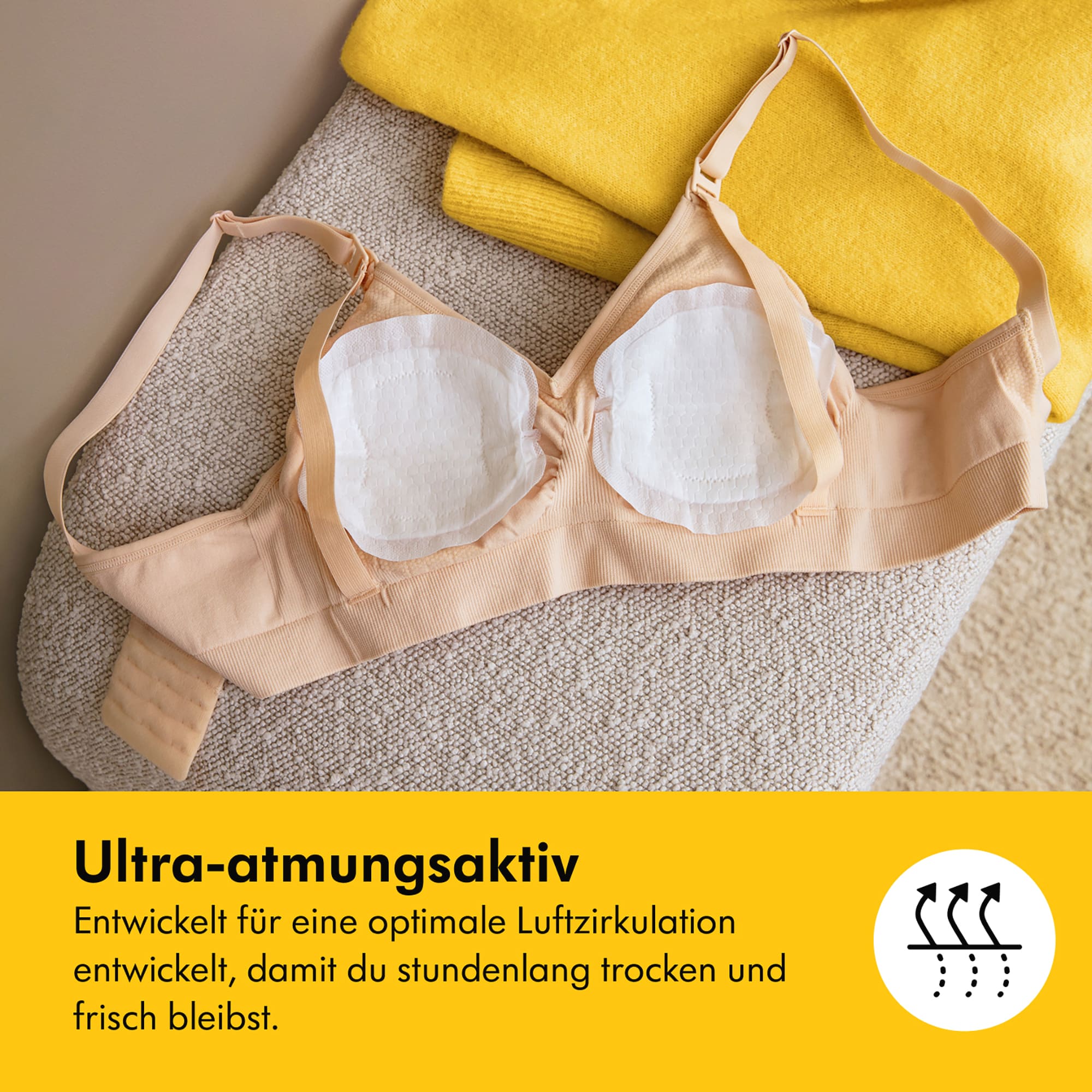 Stilleinlagen, medela, Weiß – Produktansicht