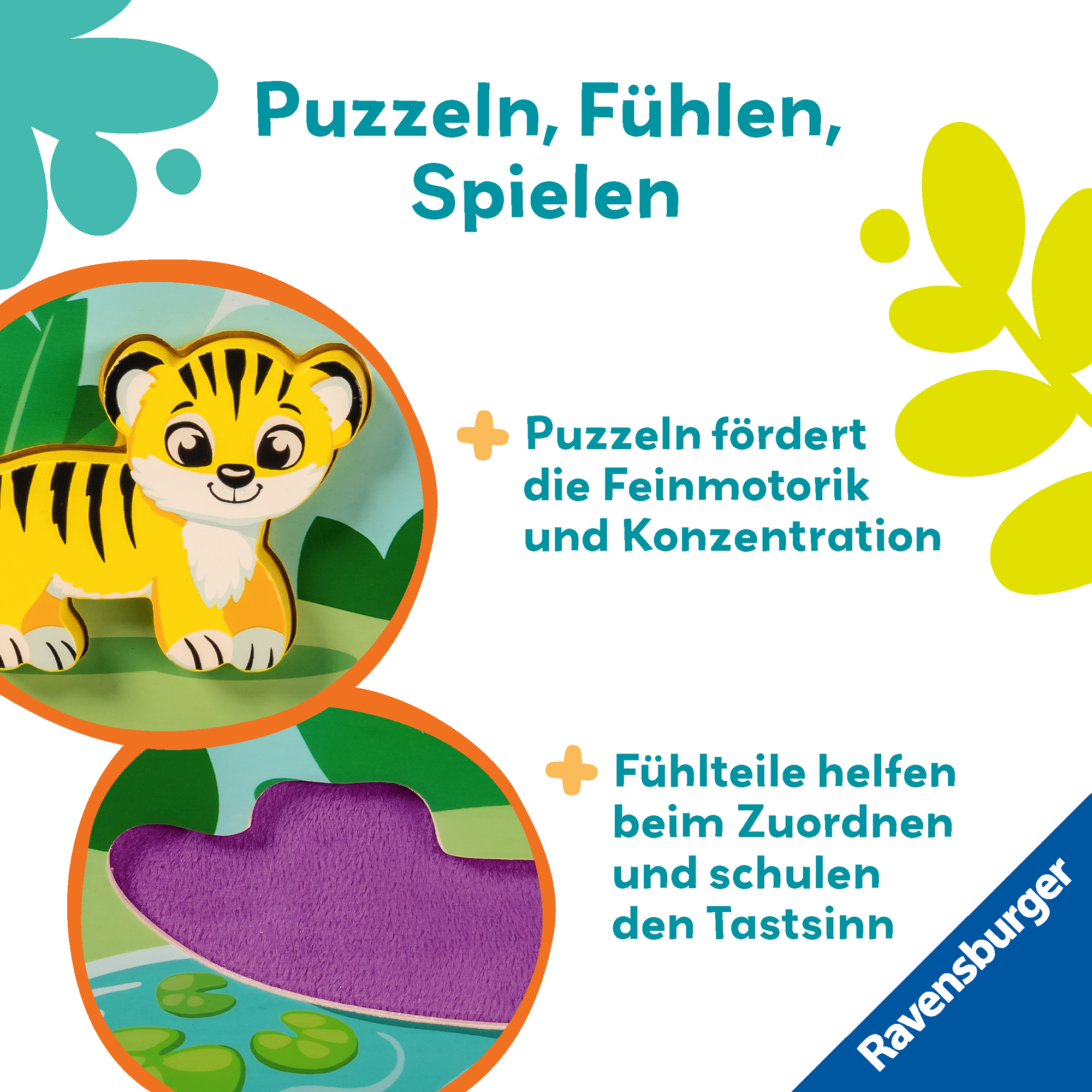 Holzpuzzle, Ravensburger, Mehrfarbig – Produktansicht