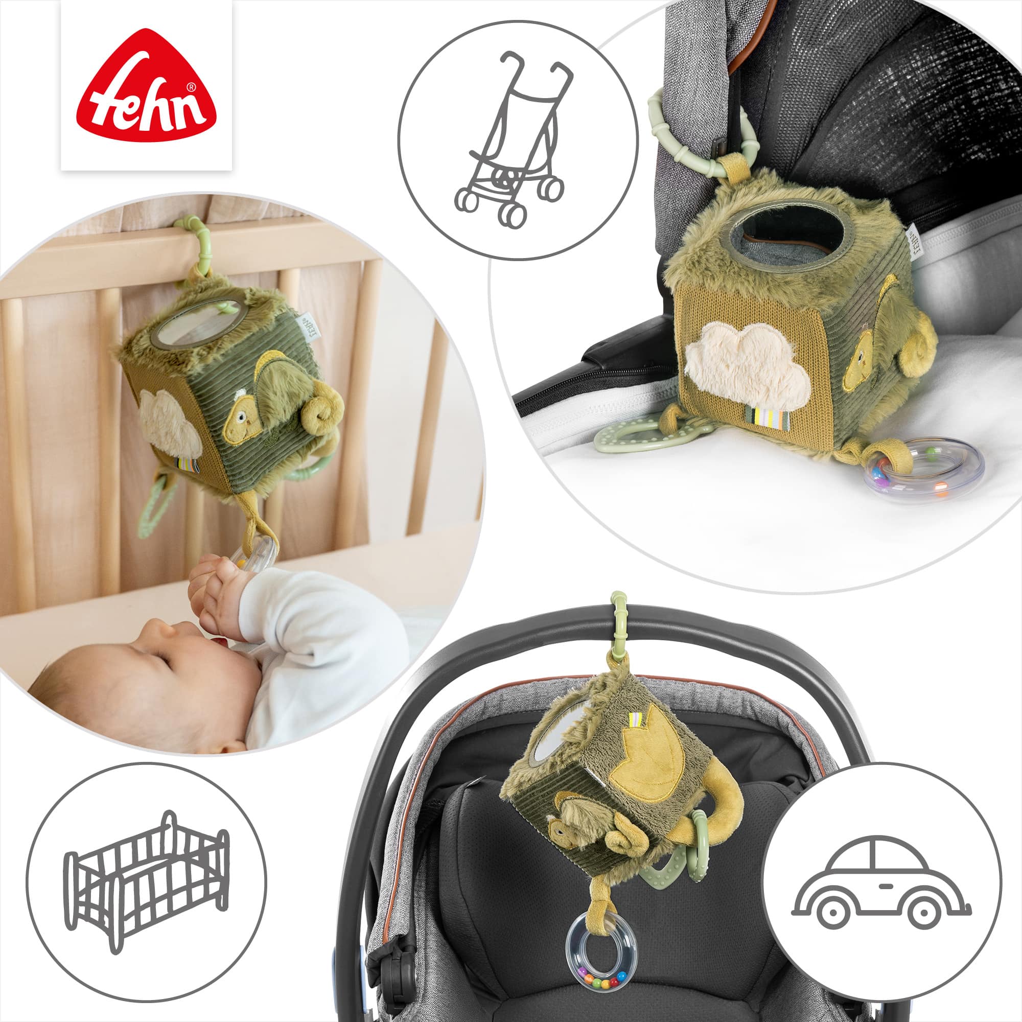 Rasseln & Greiflinge, fehn, Grün – Produktansicht